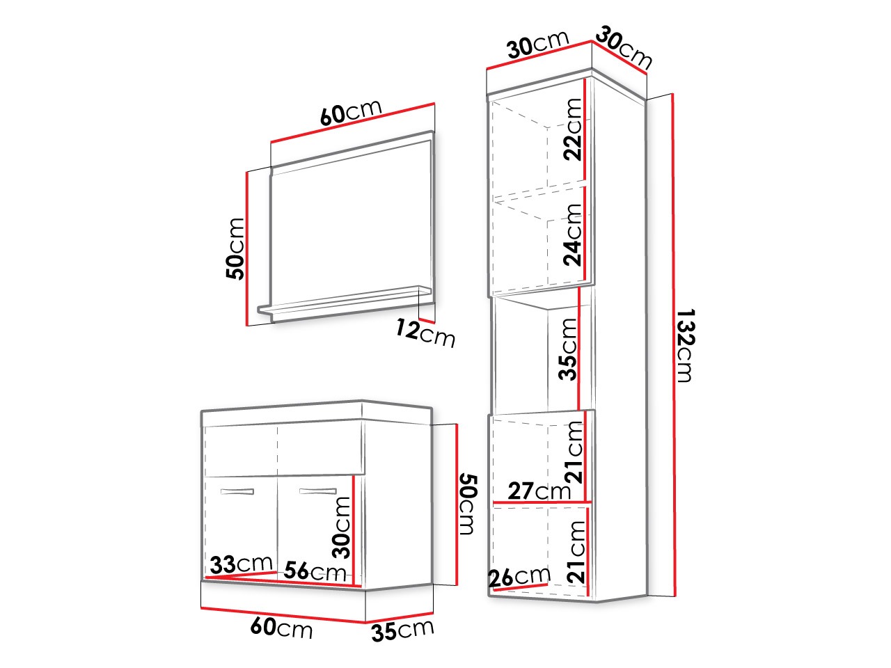 Badezimmer-Set Sarasota 122 (Kaschmir)