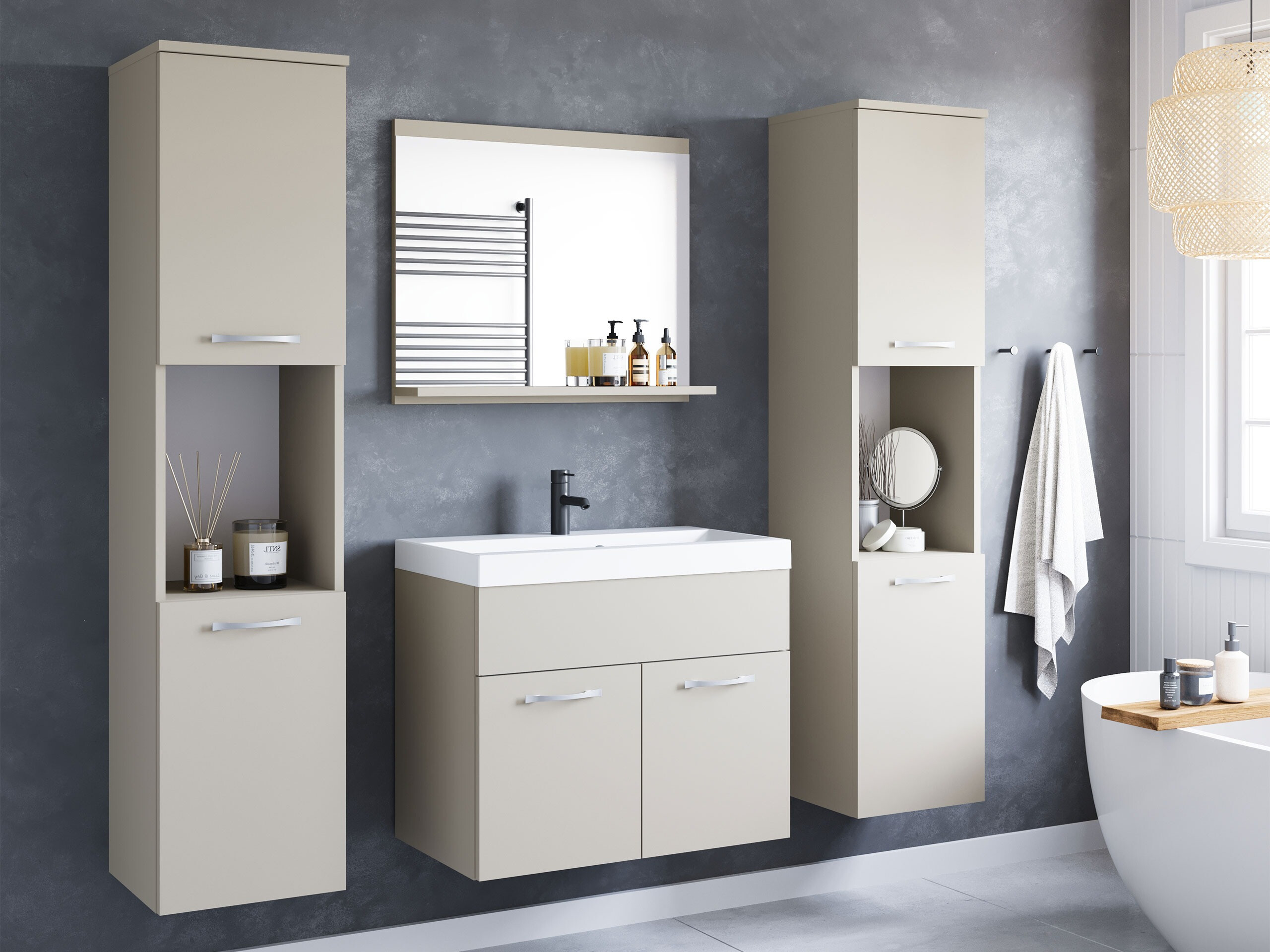 Badezimmer-Set Sarasota 123 (Kaschmir)