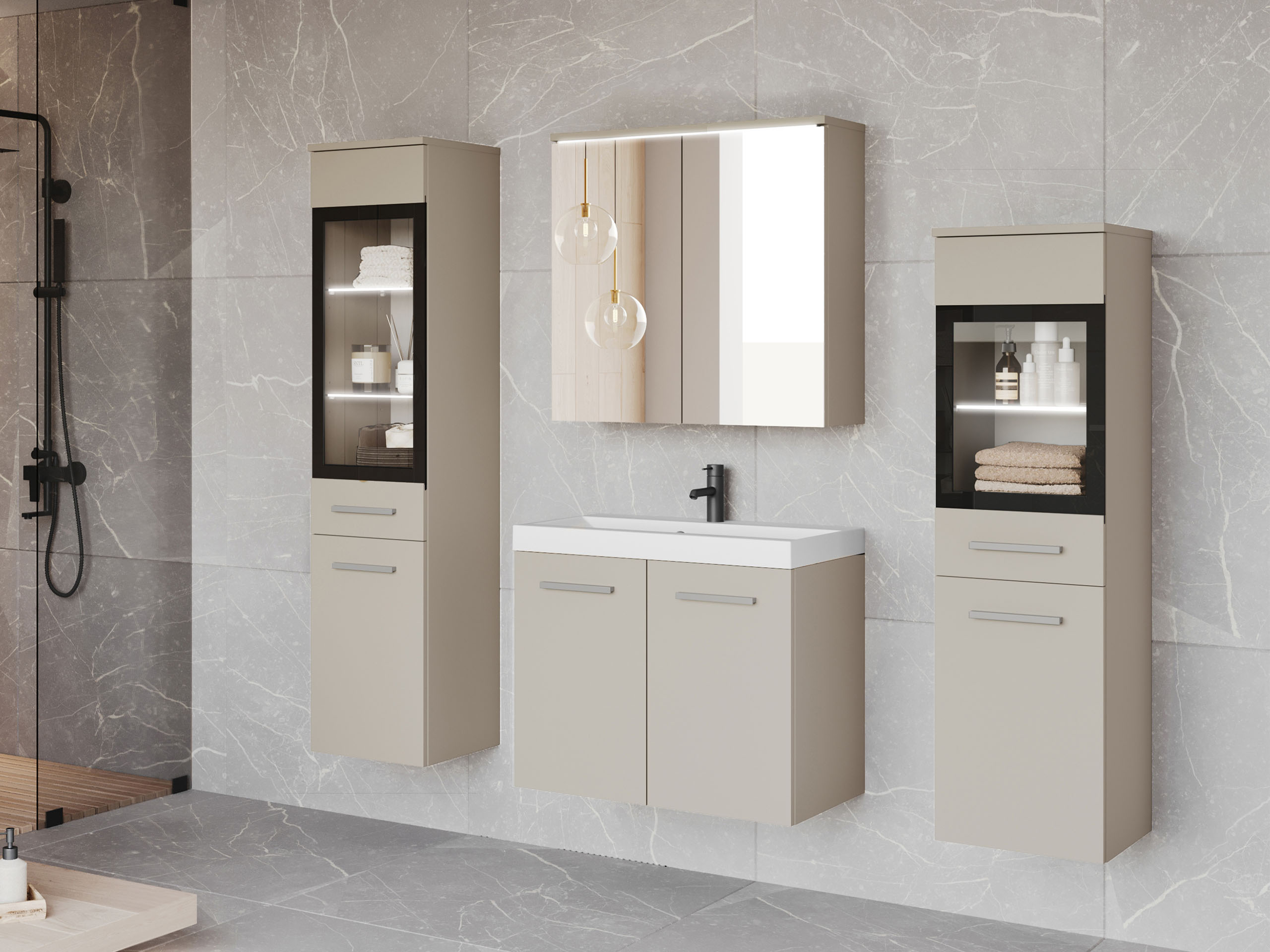 Badezimmer-Set Sarasota 140 (Kaschmir)