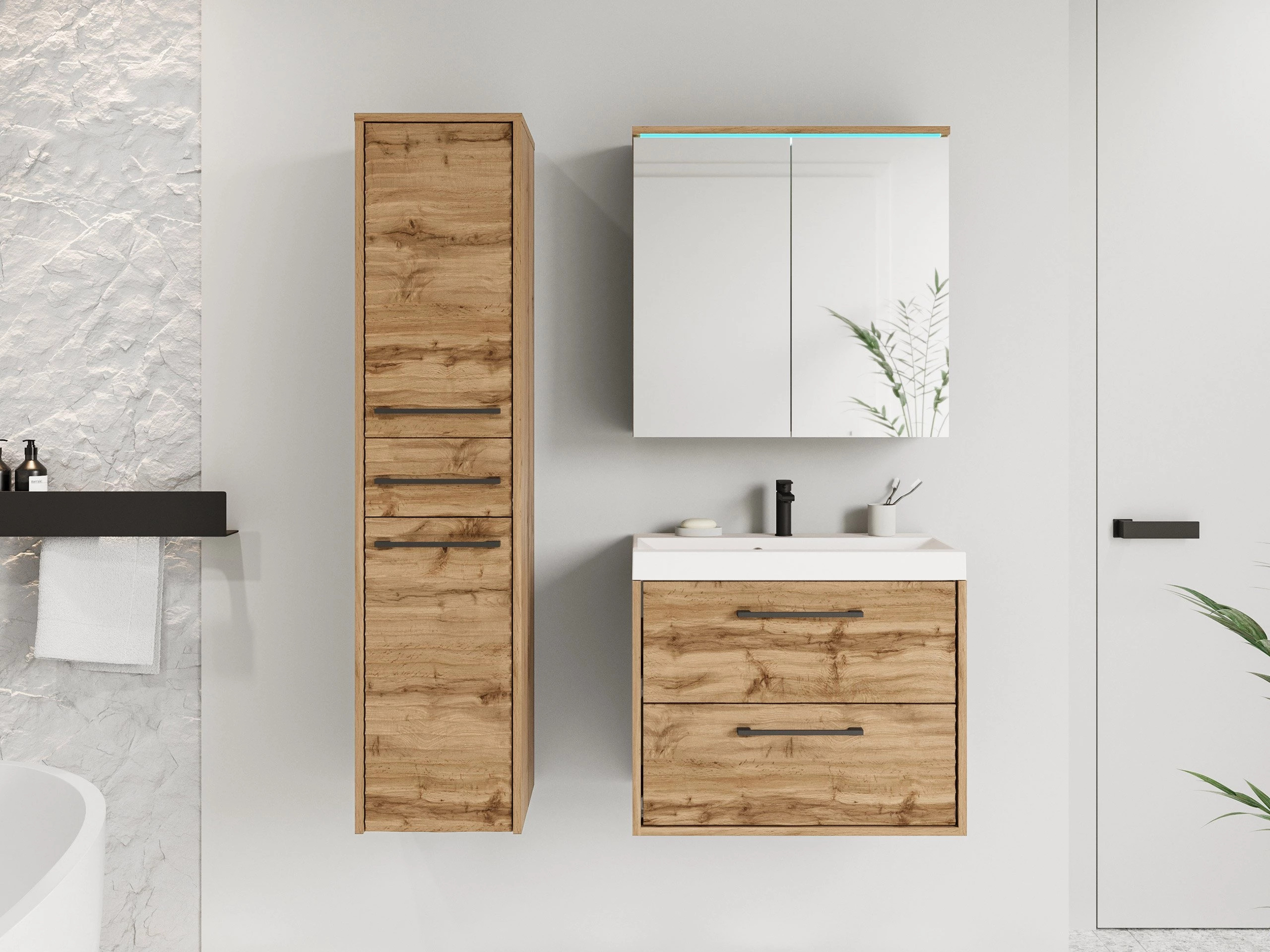 Badezimmer-Set Sarasota 173 (Wotan Eiche)