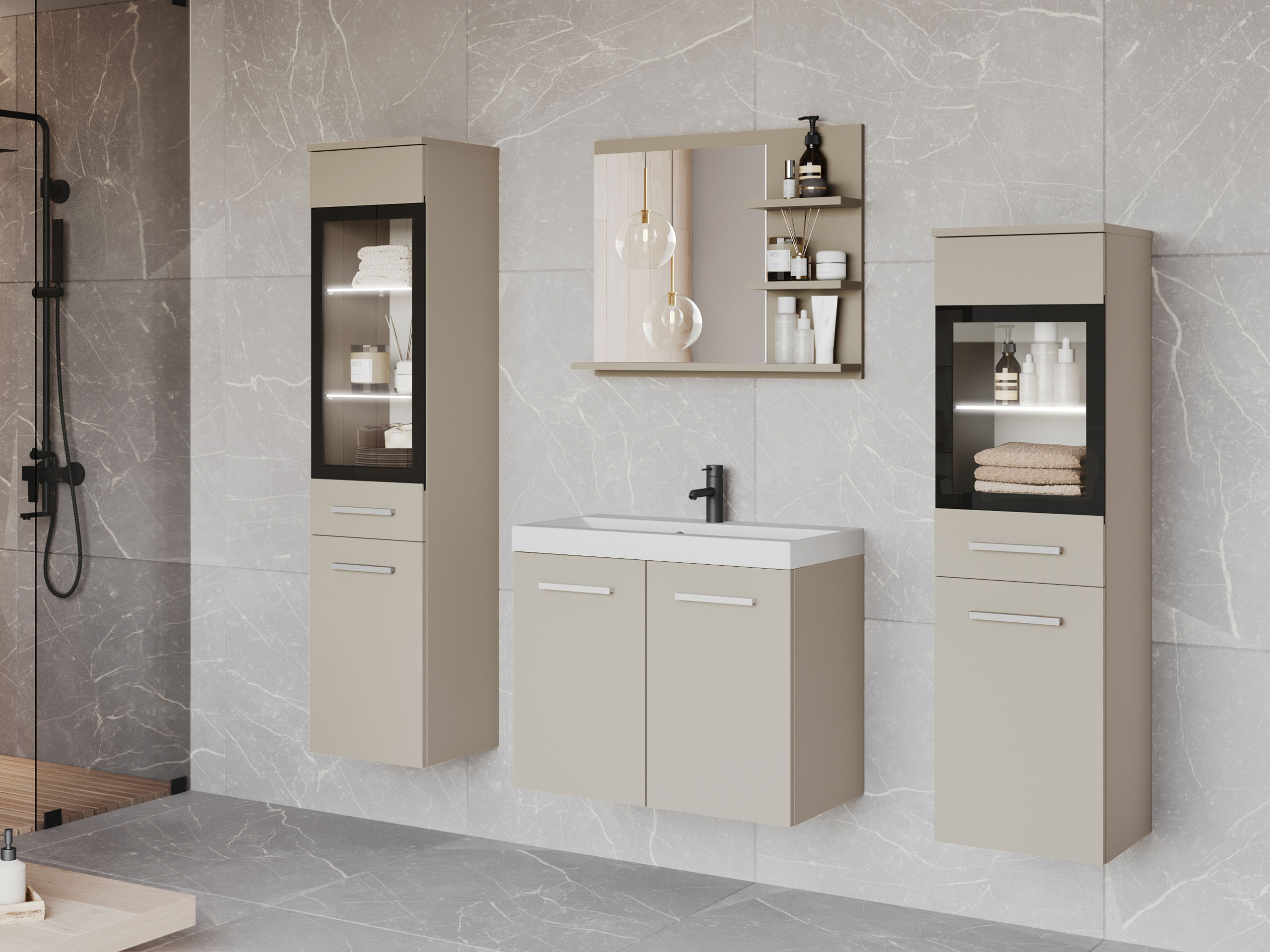 Badezimmer-Set Scientia IV (Kaschmir)