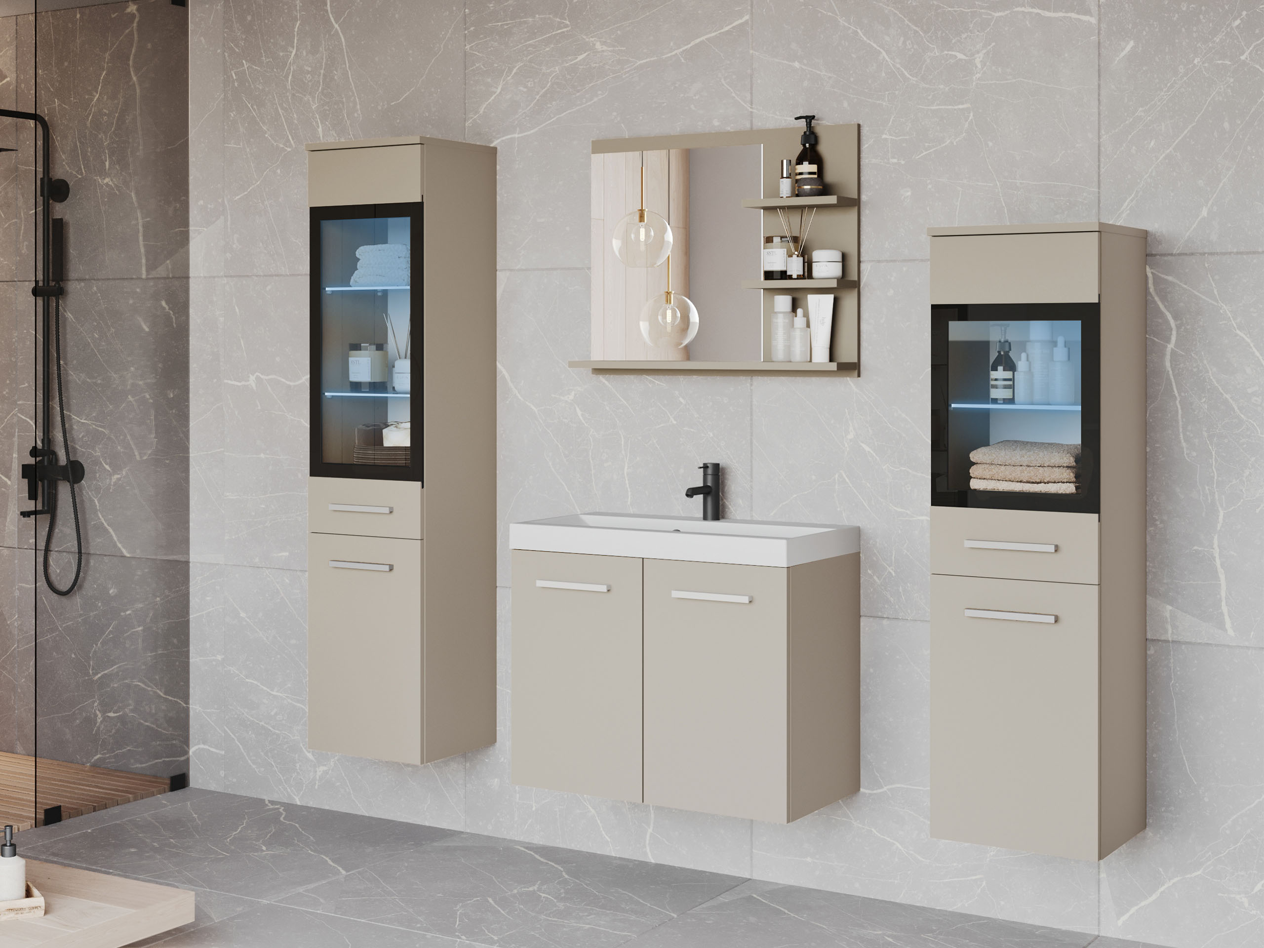 Badezimmer-Set Scientia IV (Kaschmir)