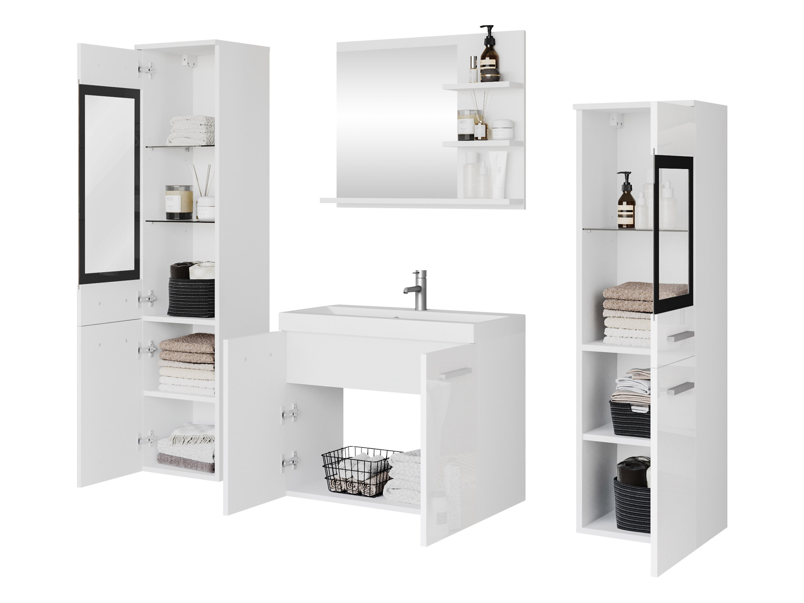 Badezimmer-Set Scientia IV (Staubiges Grün)