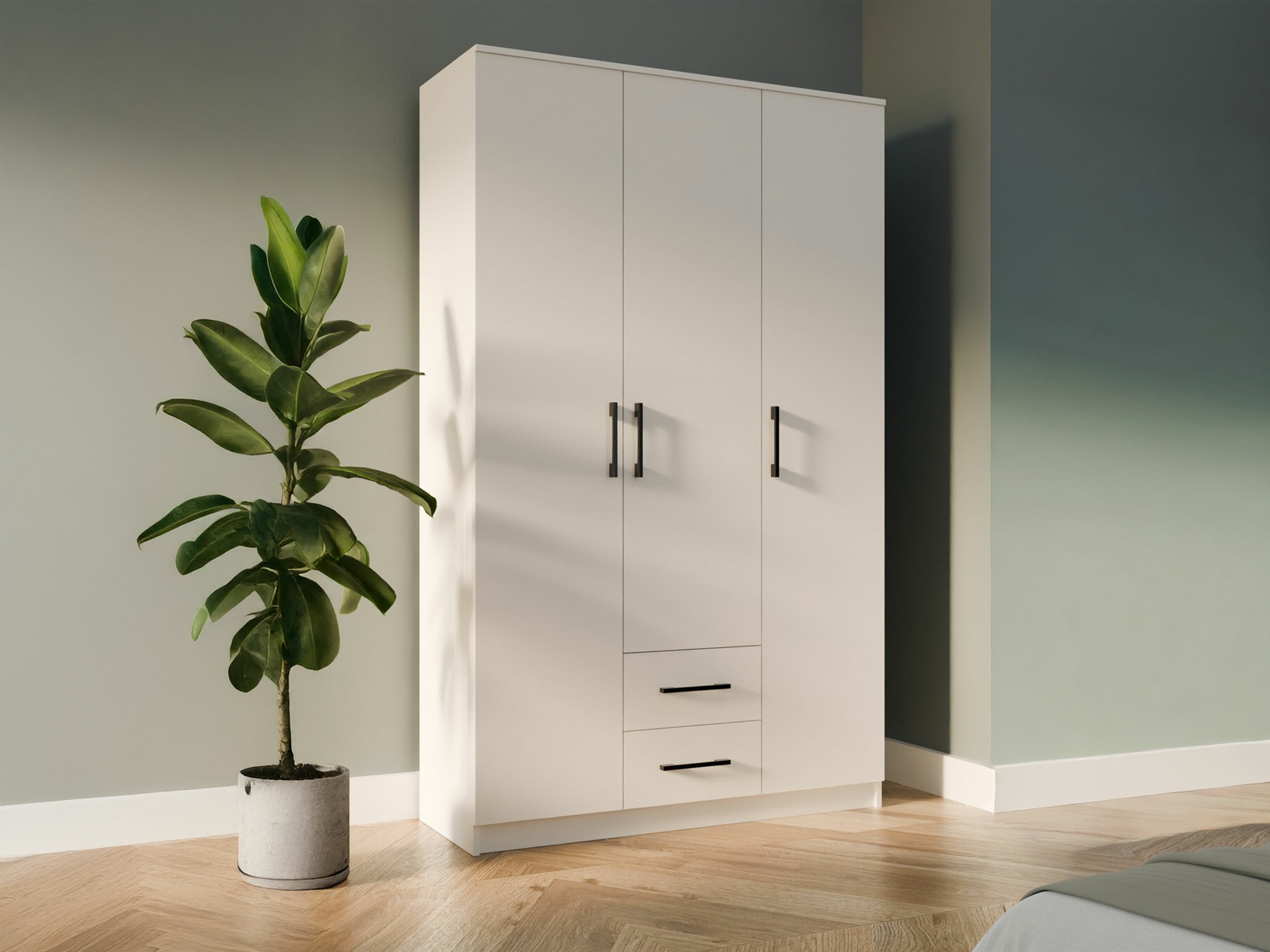 Kleiderschrank Mandeville 116 (Weiß)