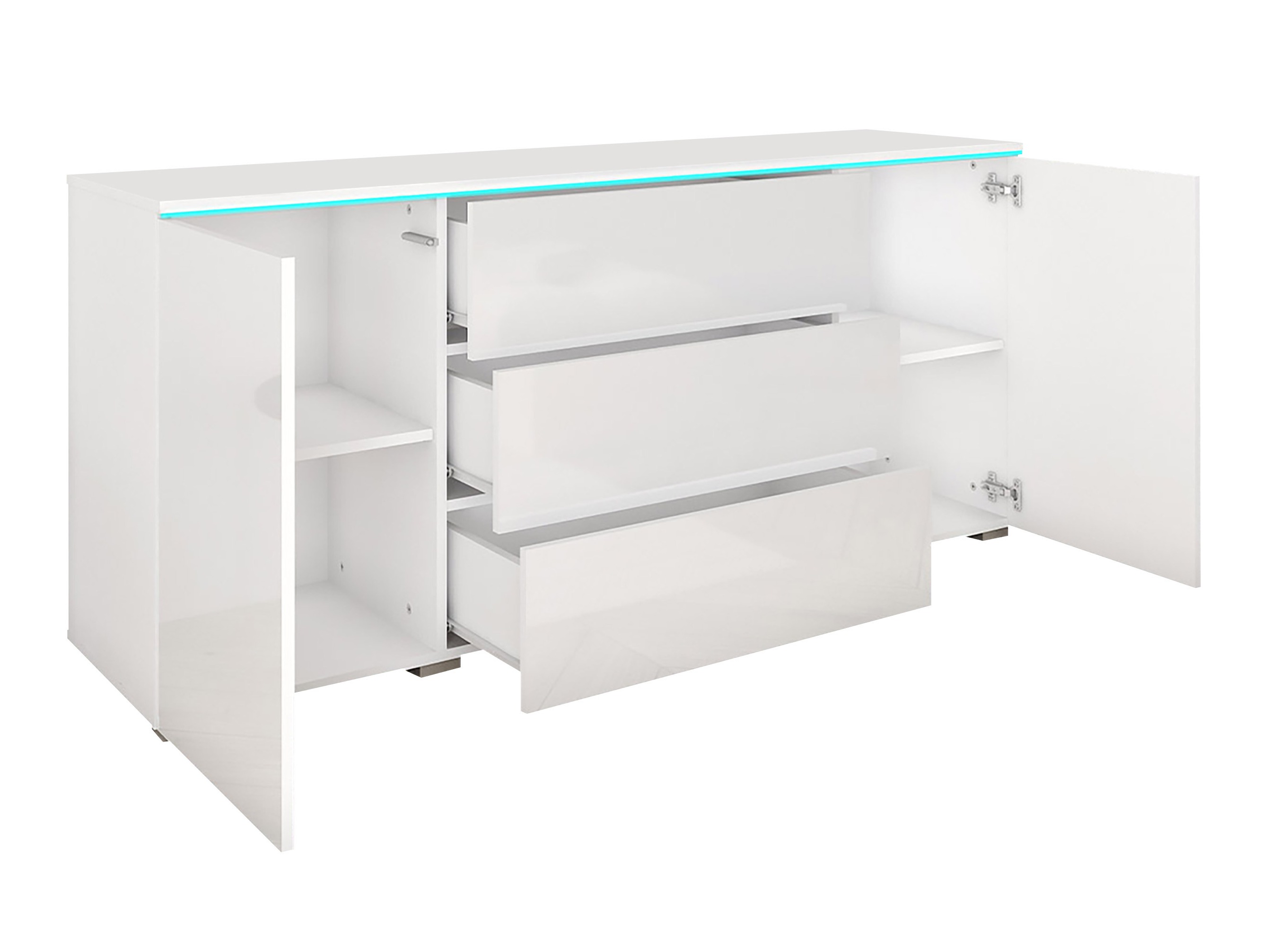 Kommoden Sarasota 142 (Matera grau + Kastanienholzoptik)