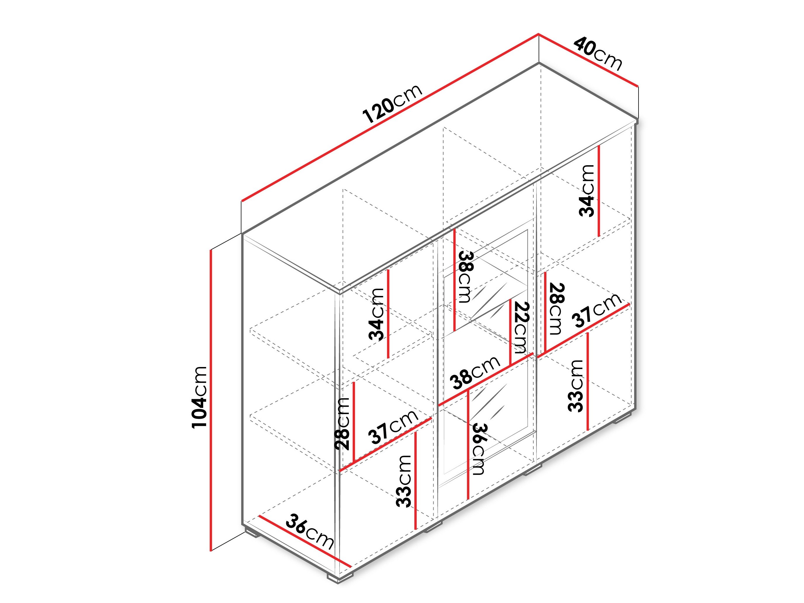 Sideboard Sarasota 186 (Kaschmir)