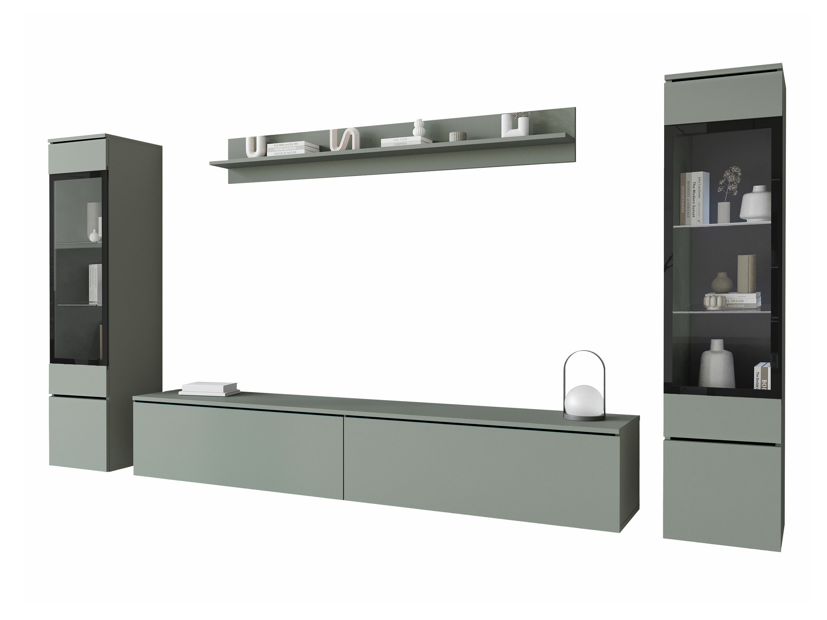 Wohnzimmer-Sets Mirfivo 101 (Staubiges Grün)