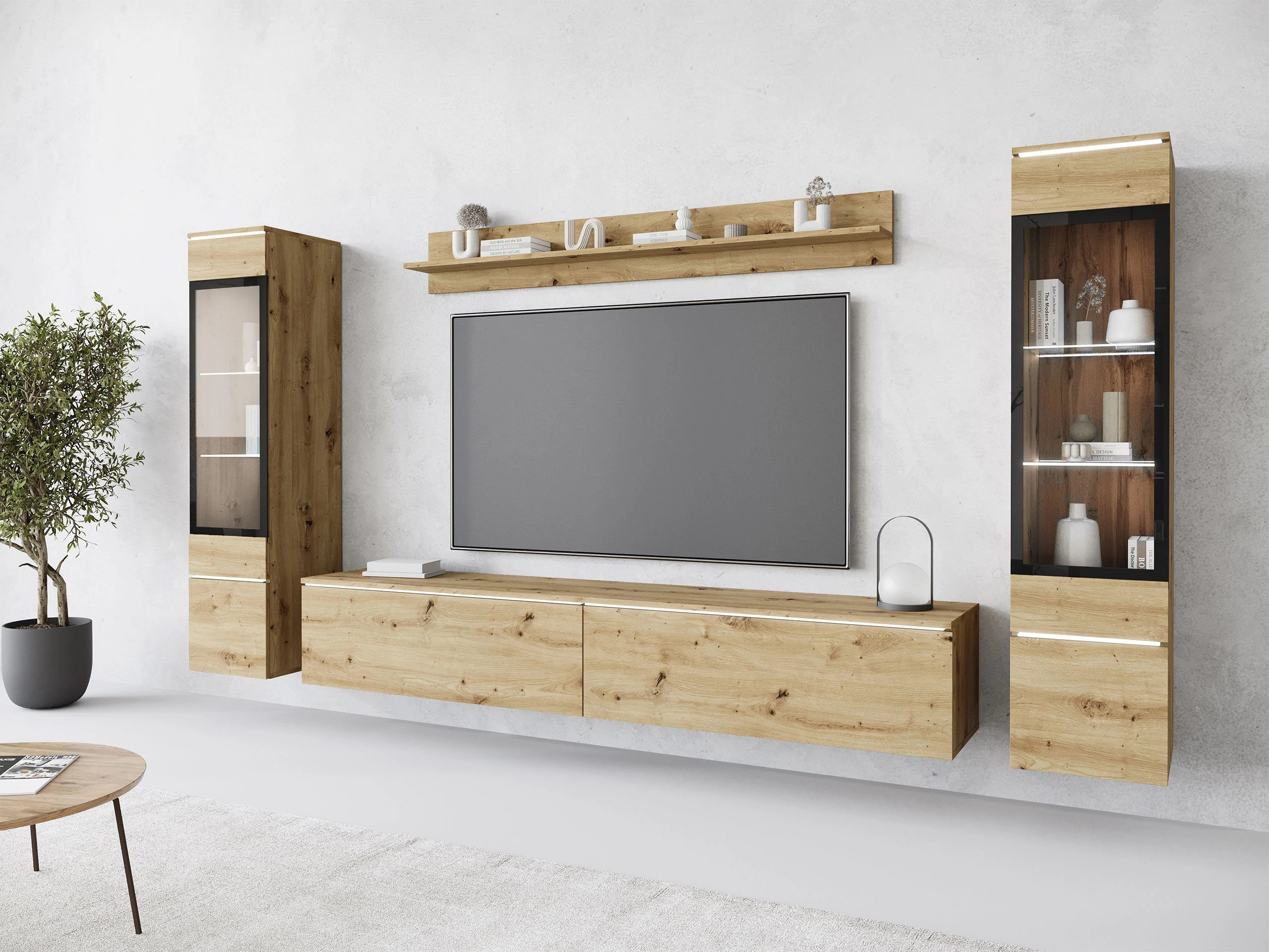 Wohnzimmer-Sets Sarasota 126 (Artisan Eichenholzoptik)