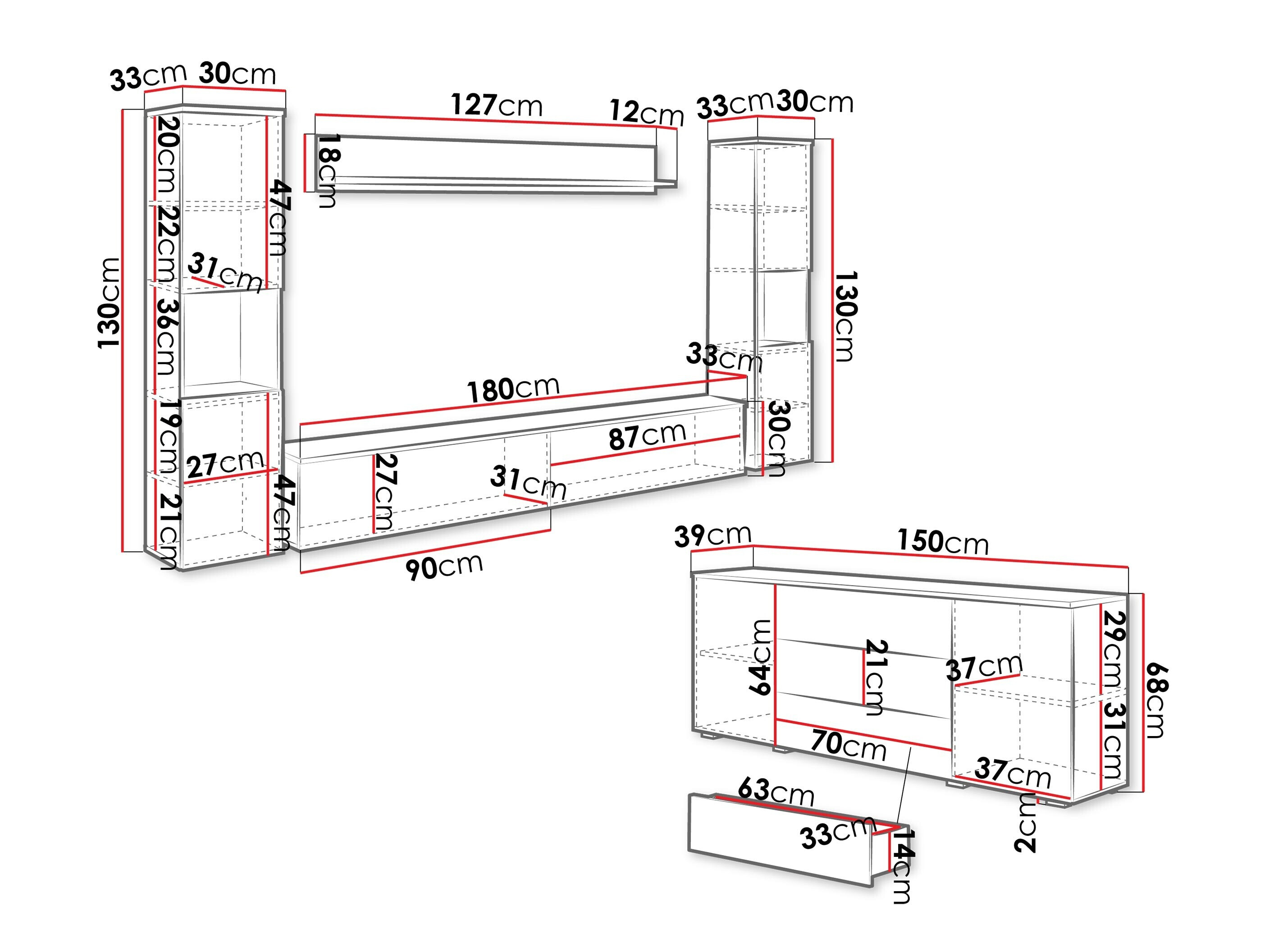 Wohnzimmer-Sets Sarasota 133 (Kaschmir)