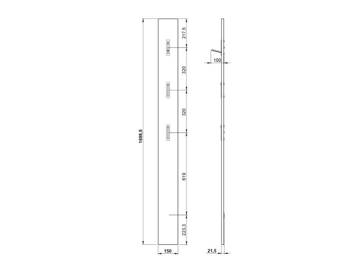 Gestell Cirsale 100 (Staubig rosa)