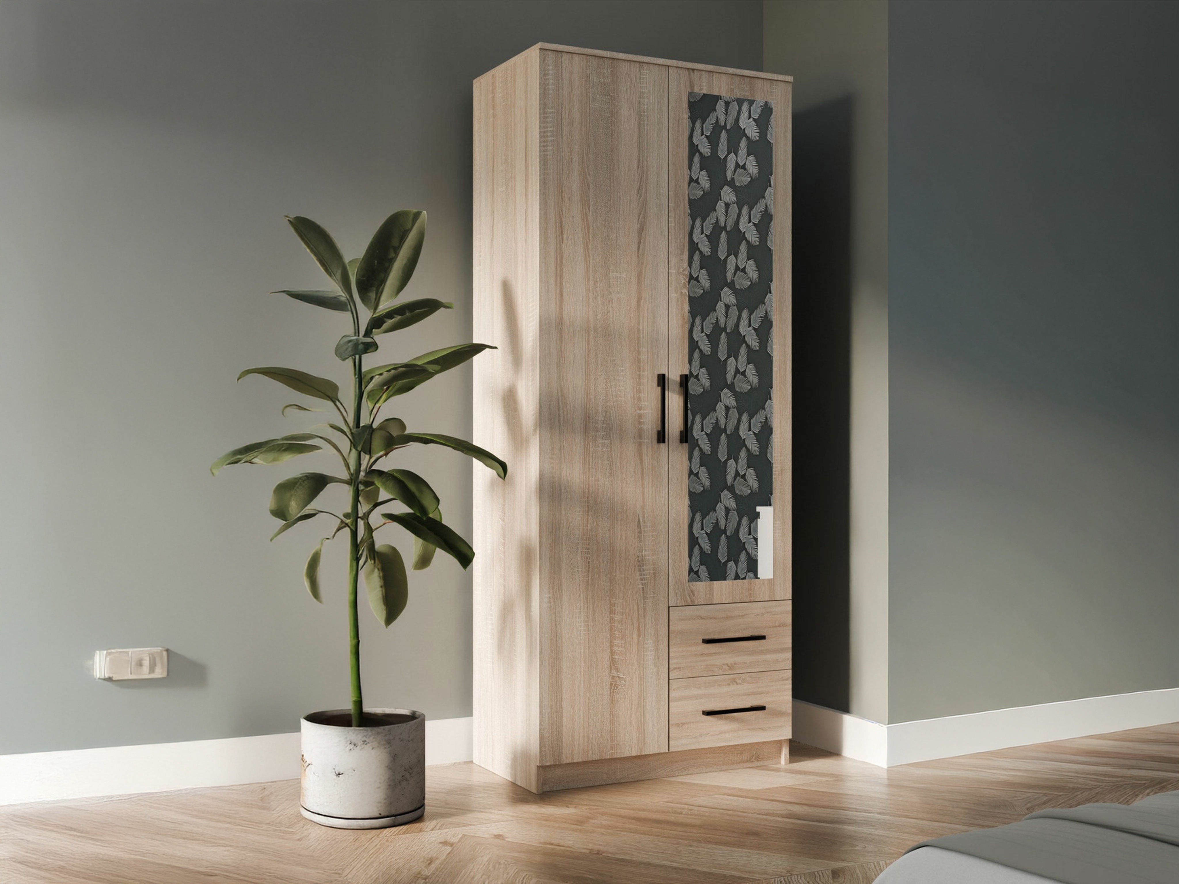 Kleiderschrank Mandeville 247 (Sonoma Eichenholzoptik)