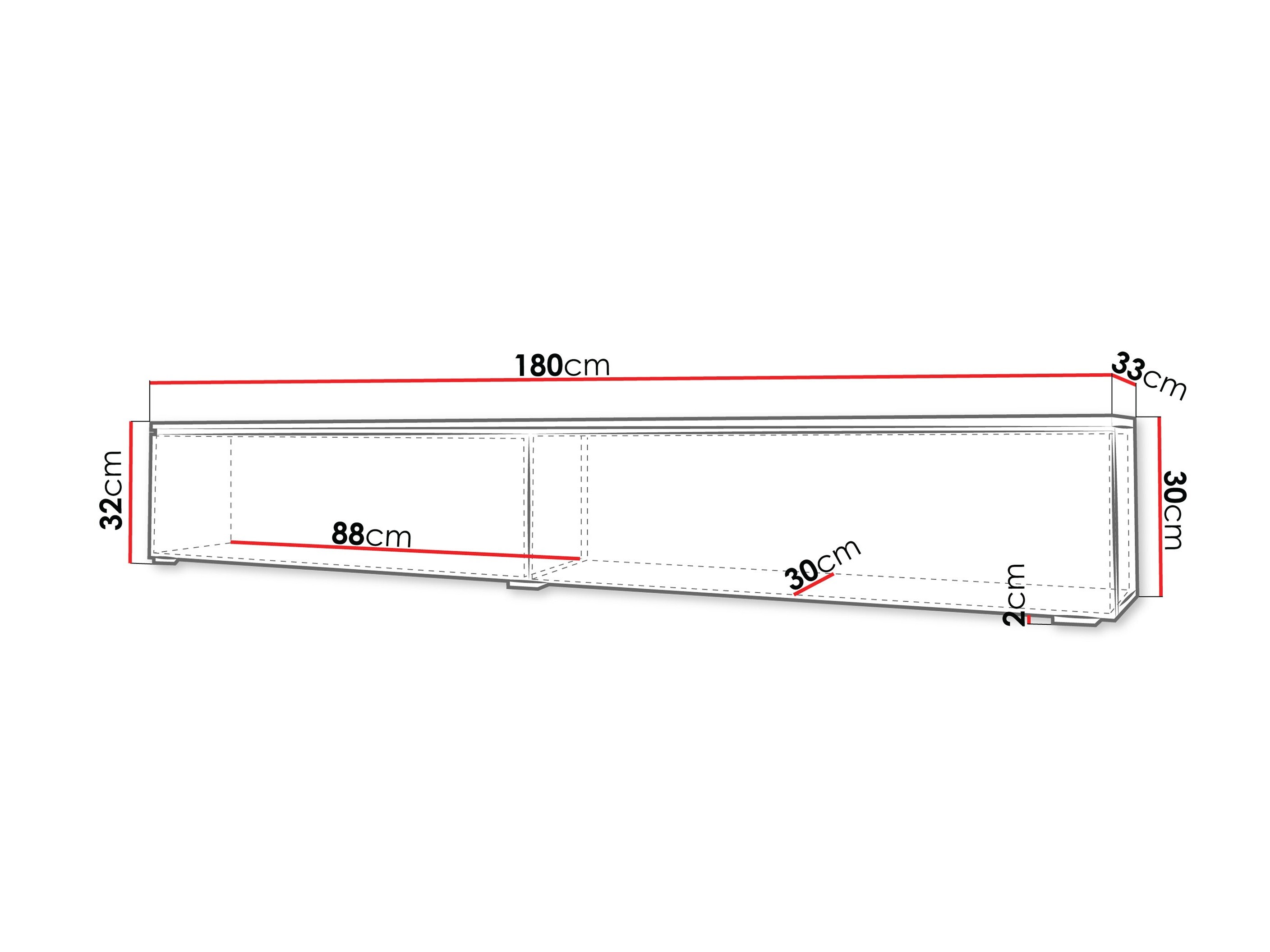 TV-Möbel Sarasota 121 (Grau)