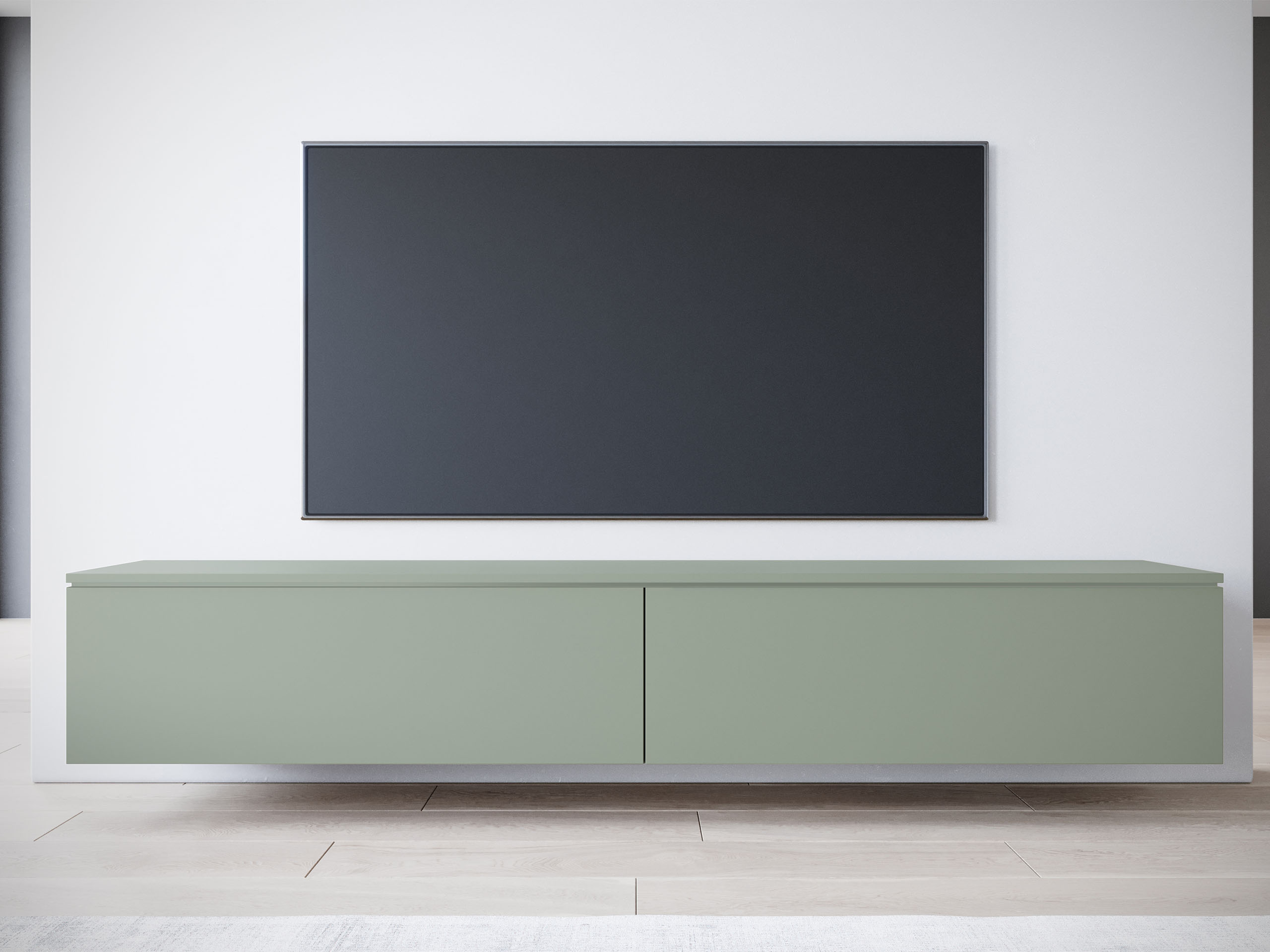 TV-Möbel Sarasota 121 (Staubiges Grün)