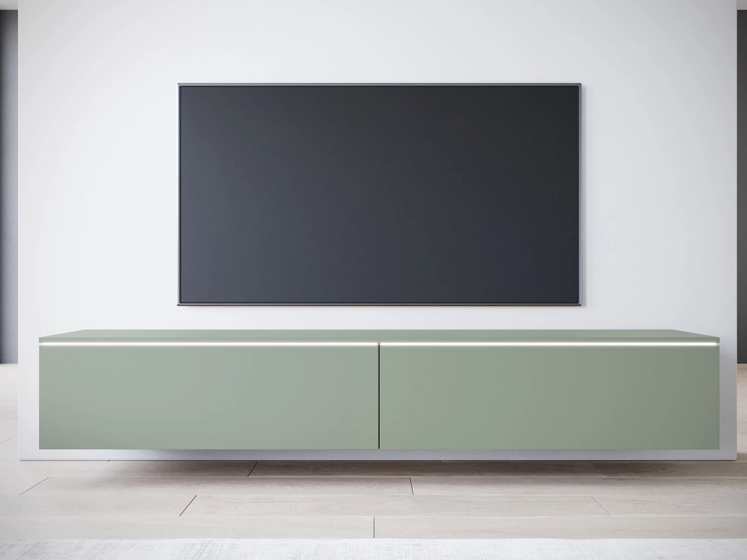 TV-Möbel Sarasota 121 (Staubiges Grün)