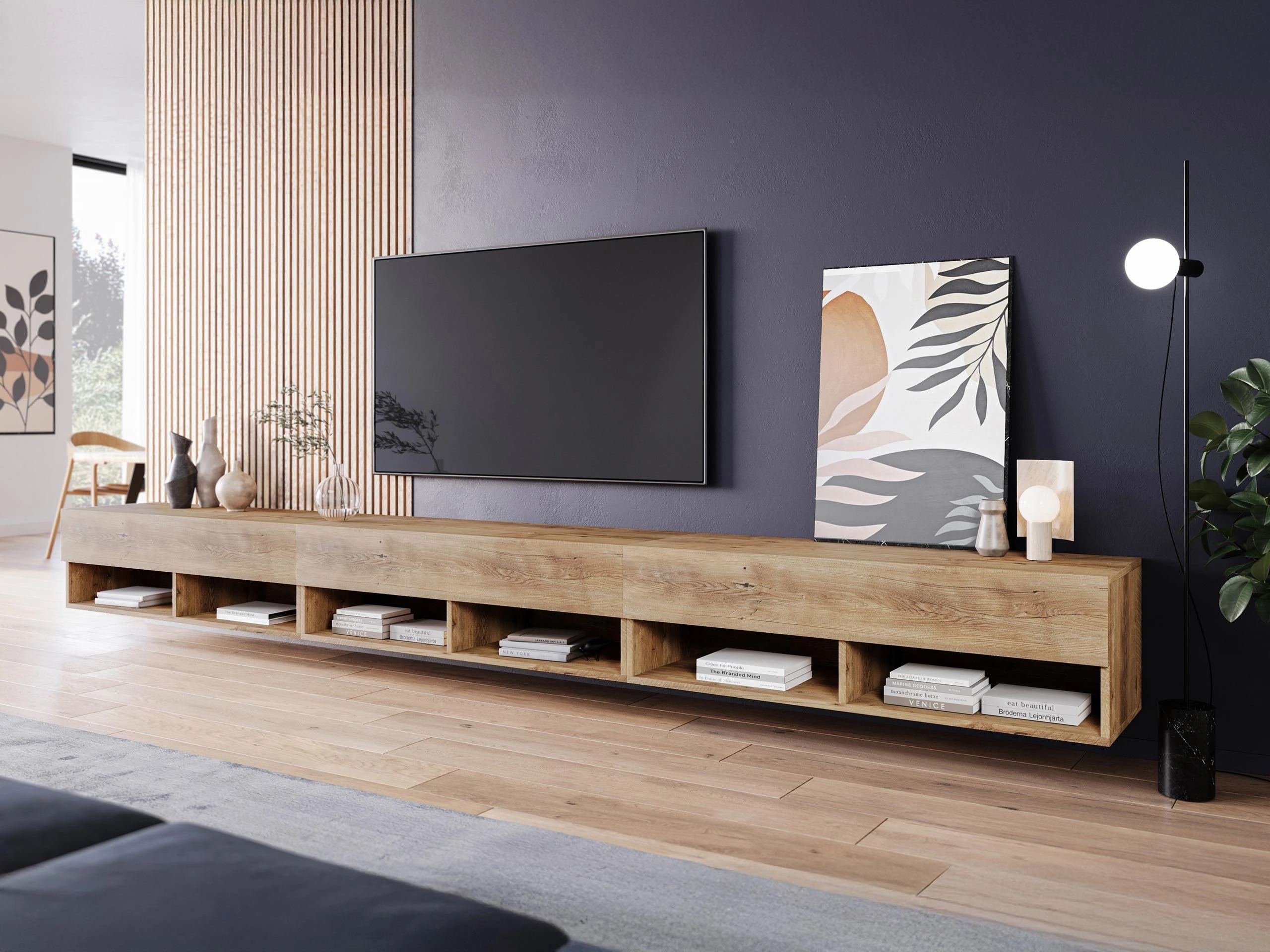 TV-Möbel Sarasota 144 (Kastanienholzoptik)