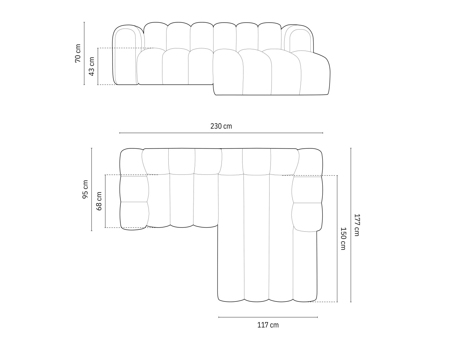 Modulares Ecksofa Cirleve 104 (Baloo 2073)