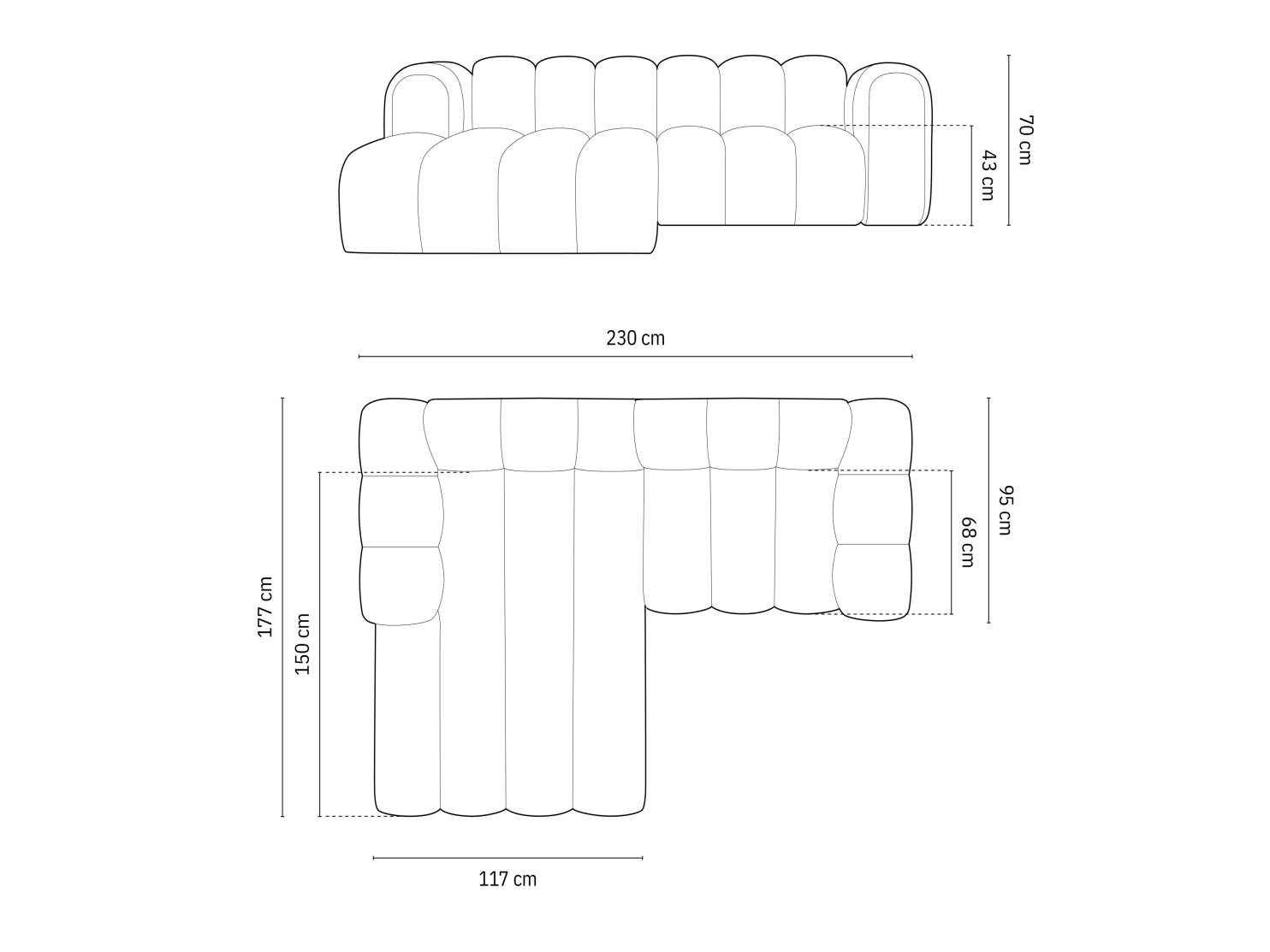 Modulares Ecksofa Cirleve 104 (Baloo 2082)