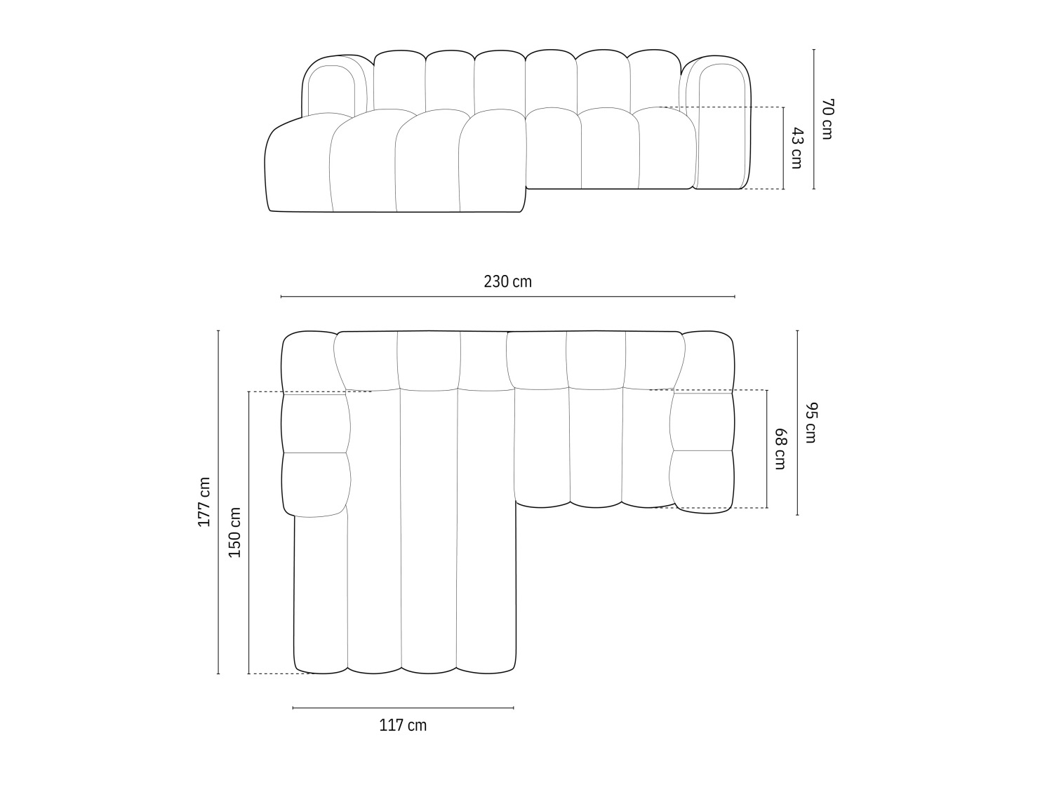 Modulares Ecksofa Cirleve 104 (Baloo 2088)