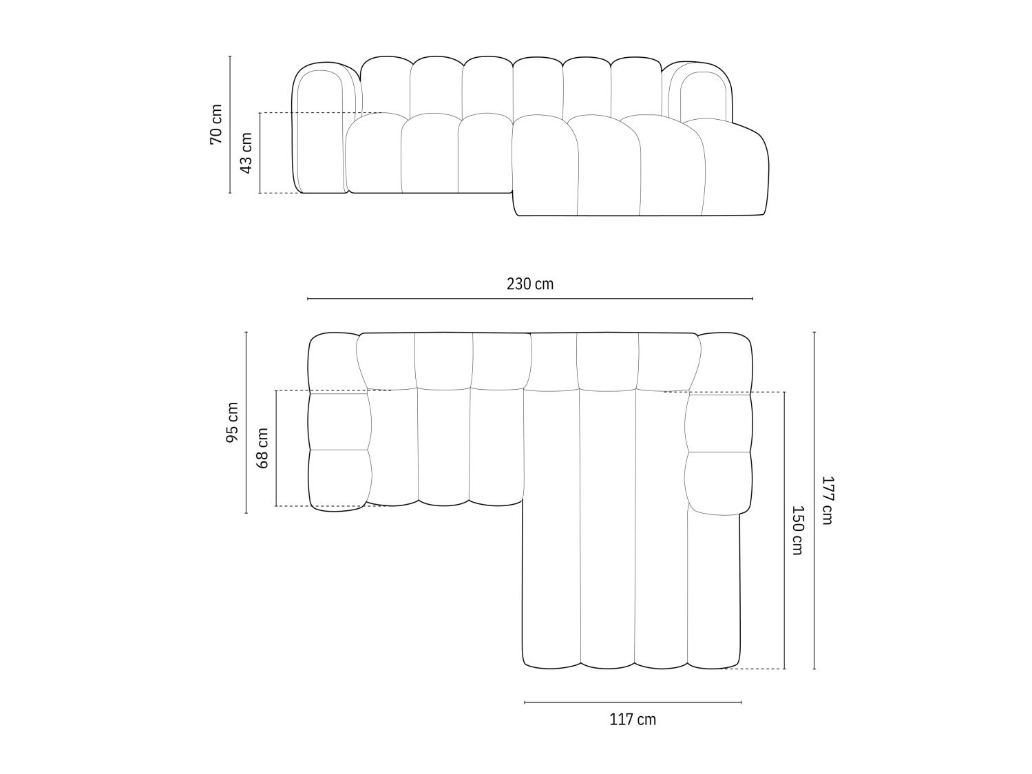Modulares Ecksofa Cirleve 104 (Baloo 2088)