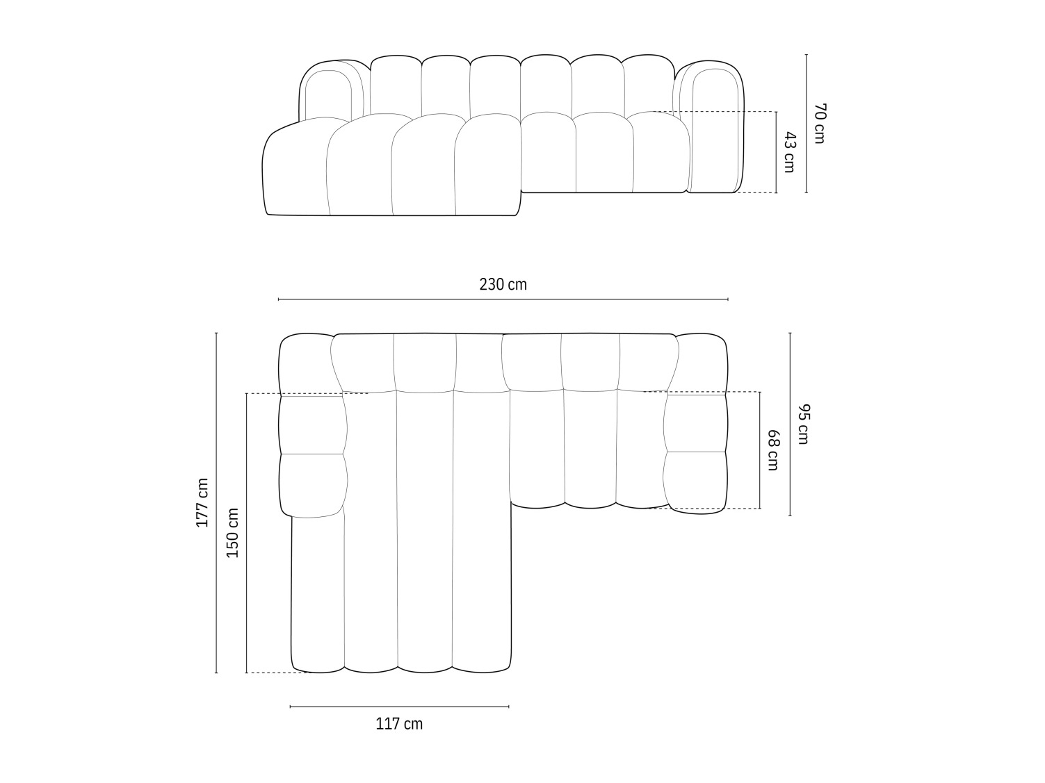 Modulares Ecksofa Cirleve 104 (Baloo 2090)