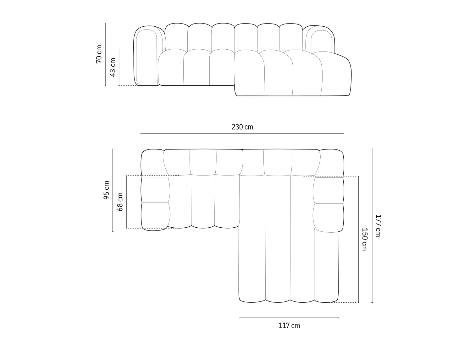 Modulares Ecksofa Cirleve 104 (Baloo 2090)