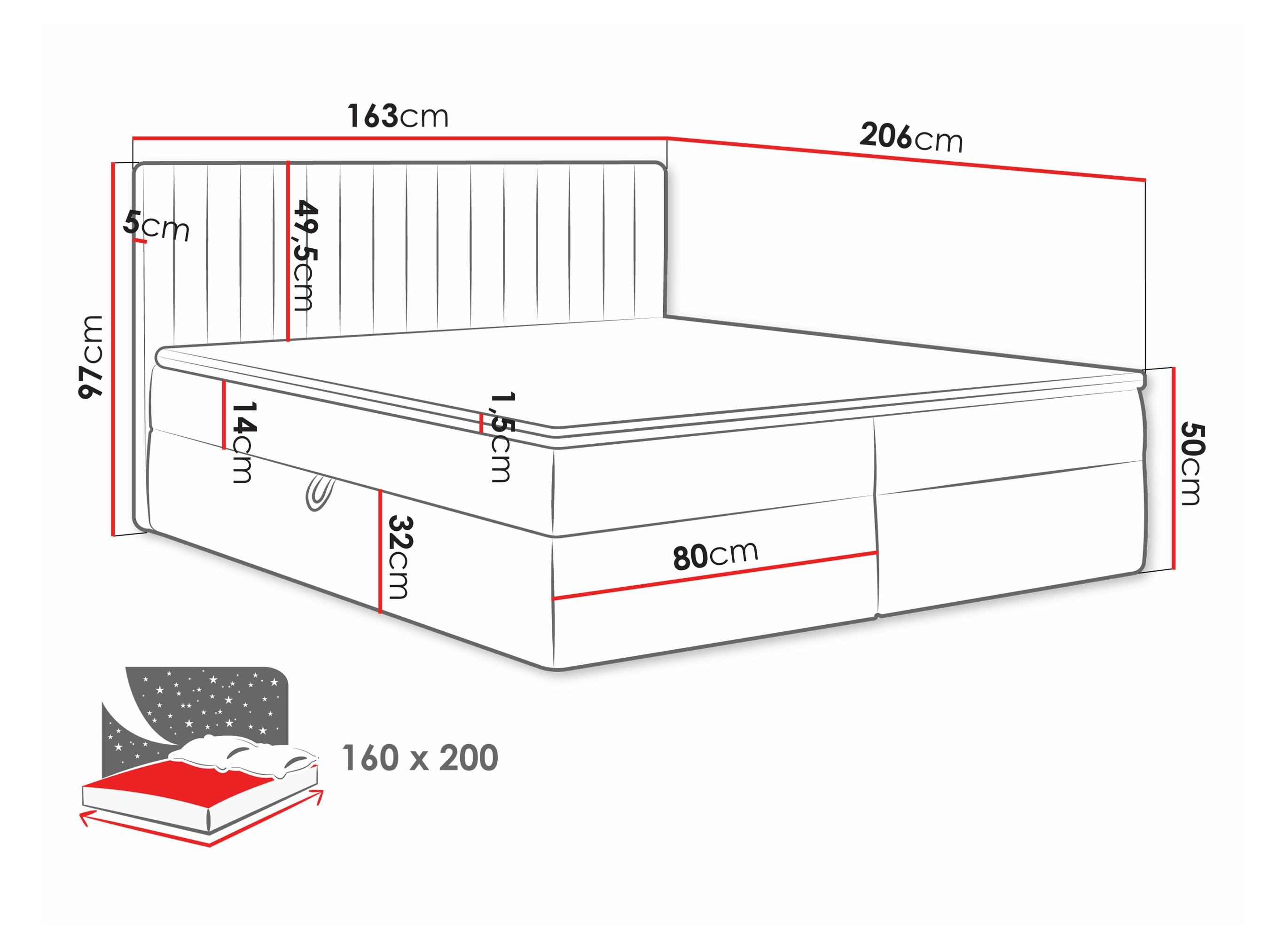 Boxspringbett Comfivo Apis I (Manila 02)