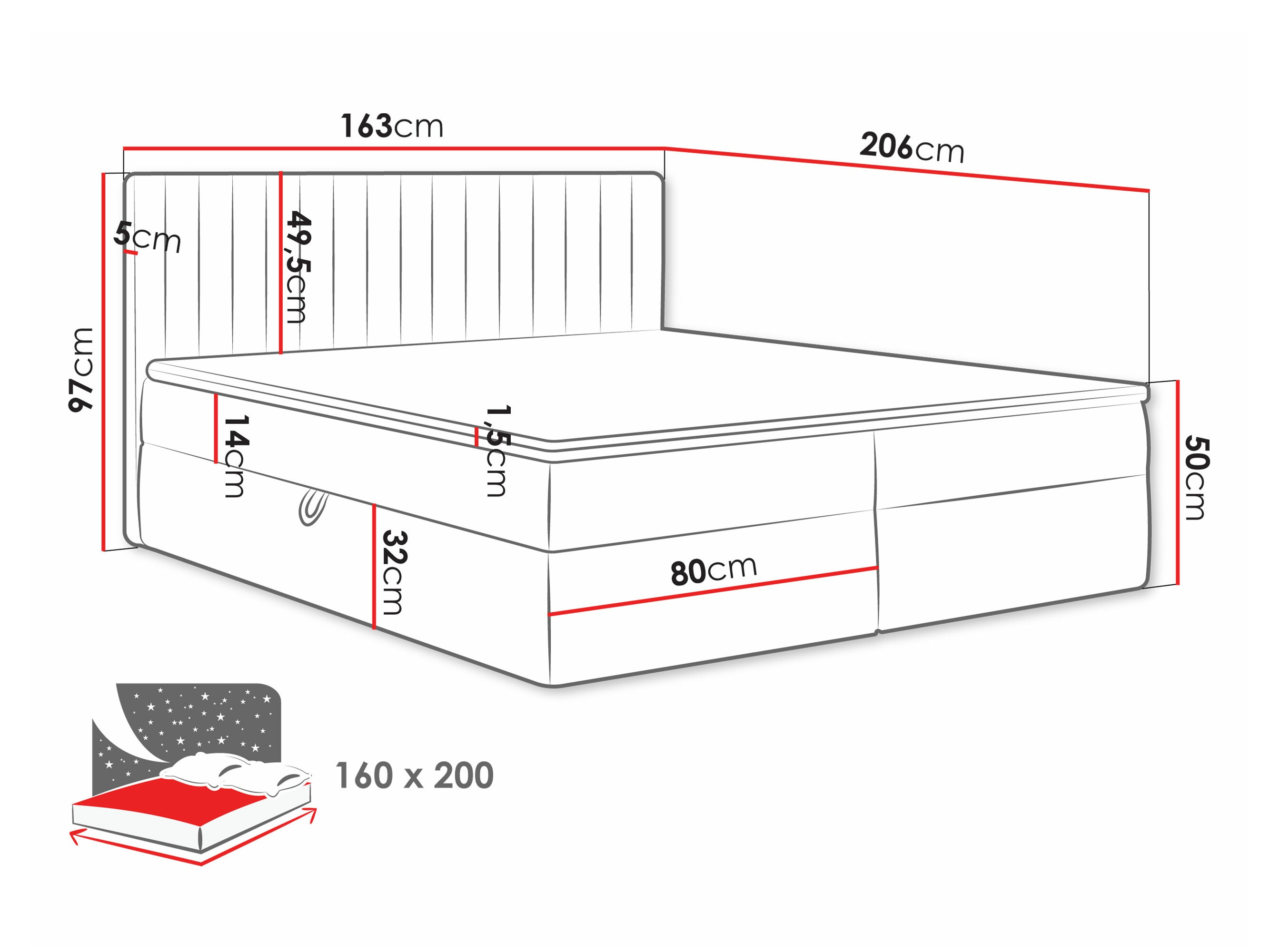 Boxspringbett Comfivo Apis I (Manila 16)