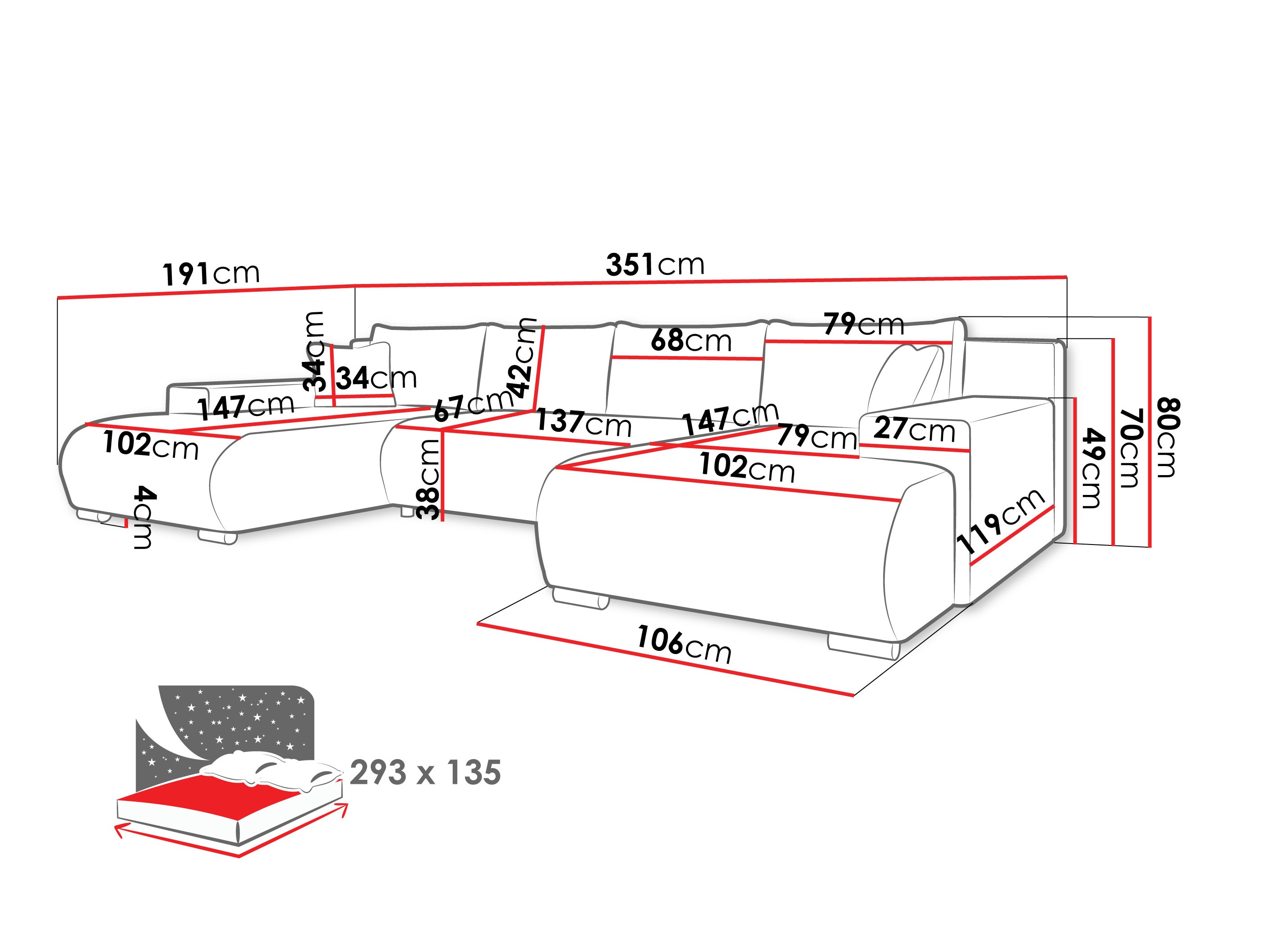Ecksofa Comfivo 483 (Poso 110)