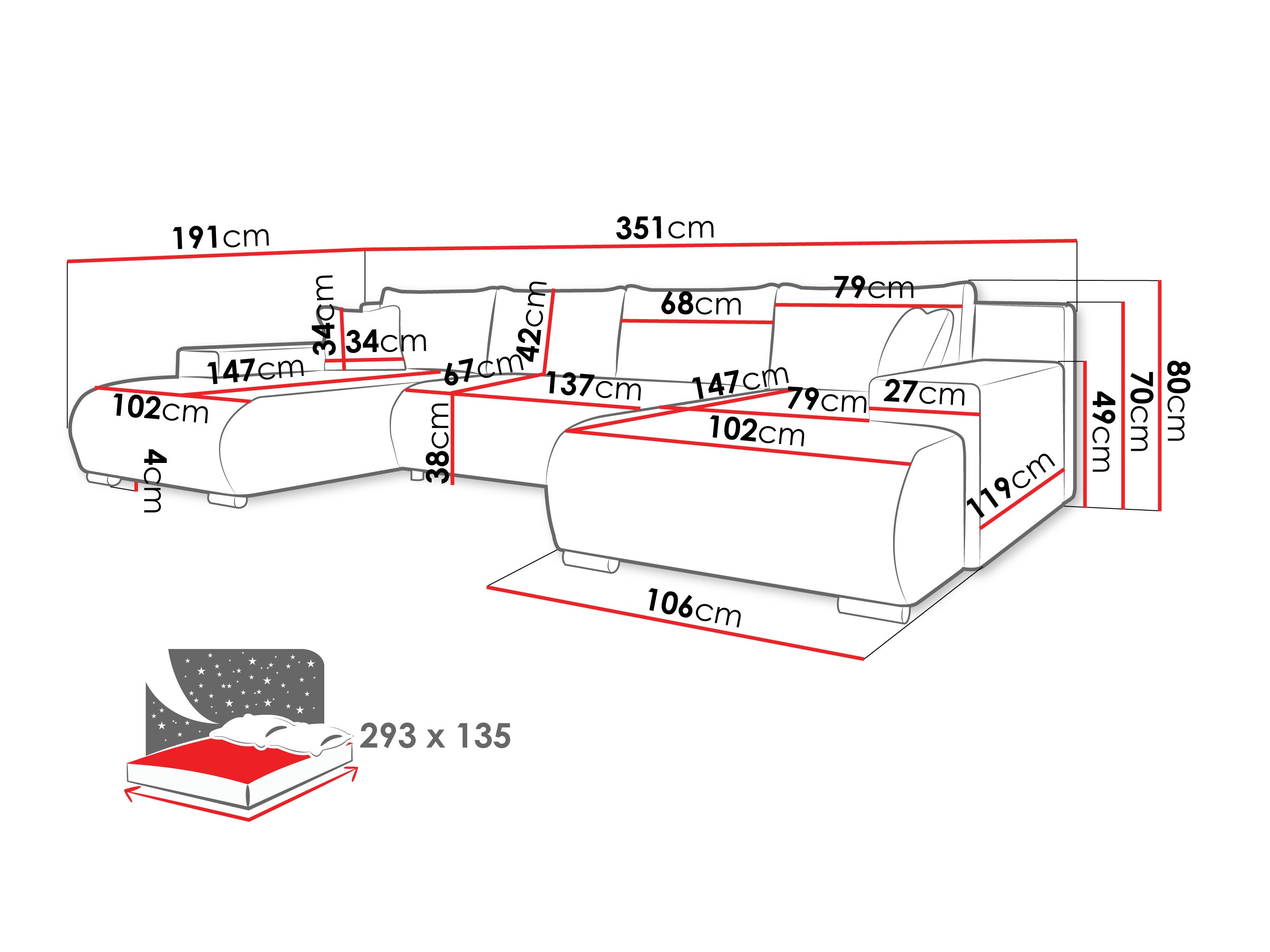 Ecksofa Comfivo 483 (Wave 15)