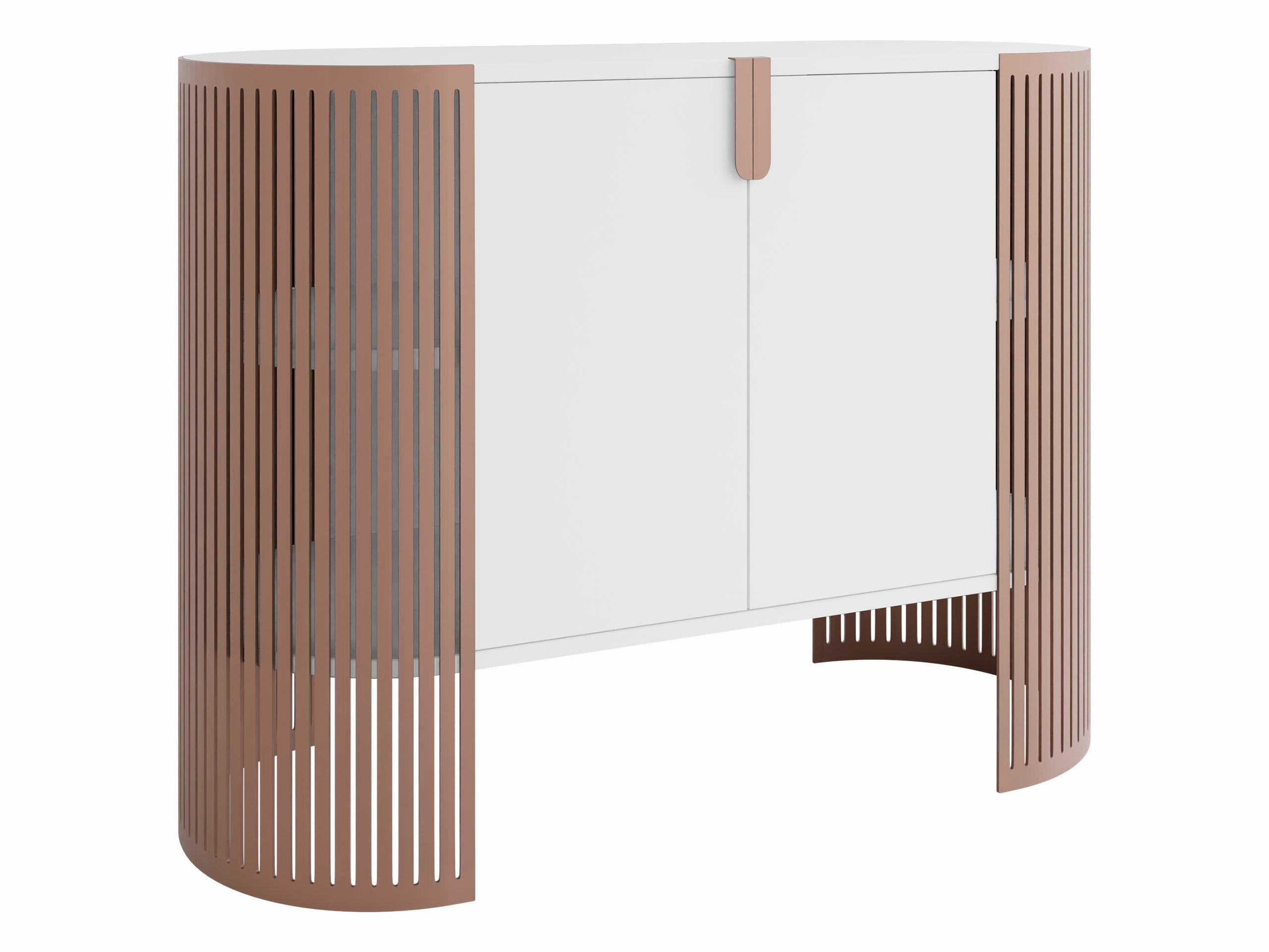 Sideboard Civer I (Rosa + Weiß)