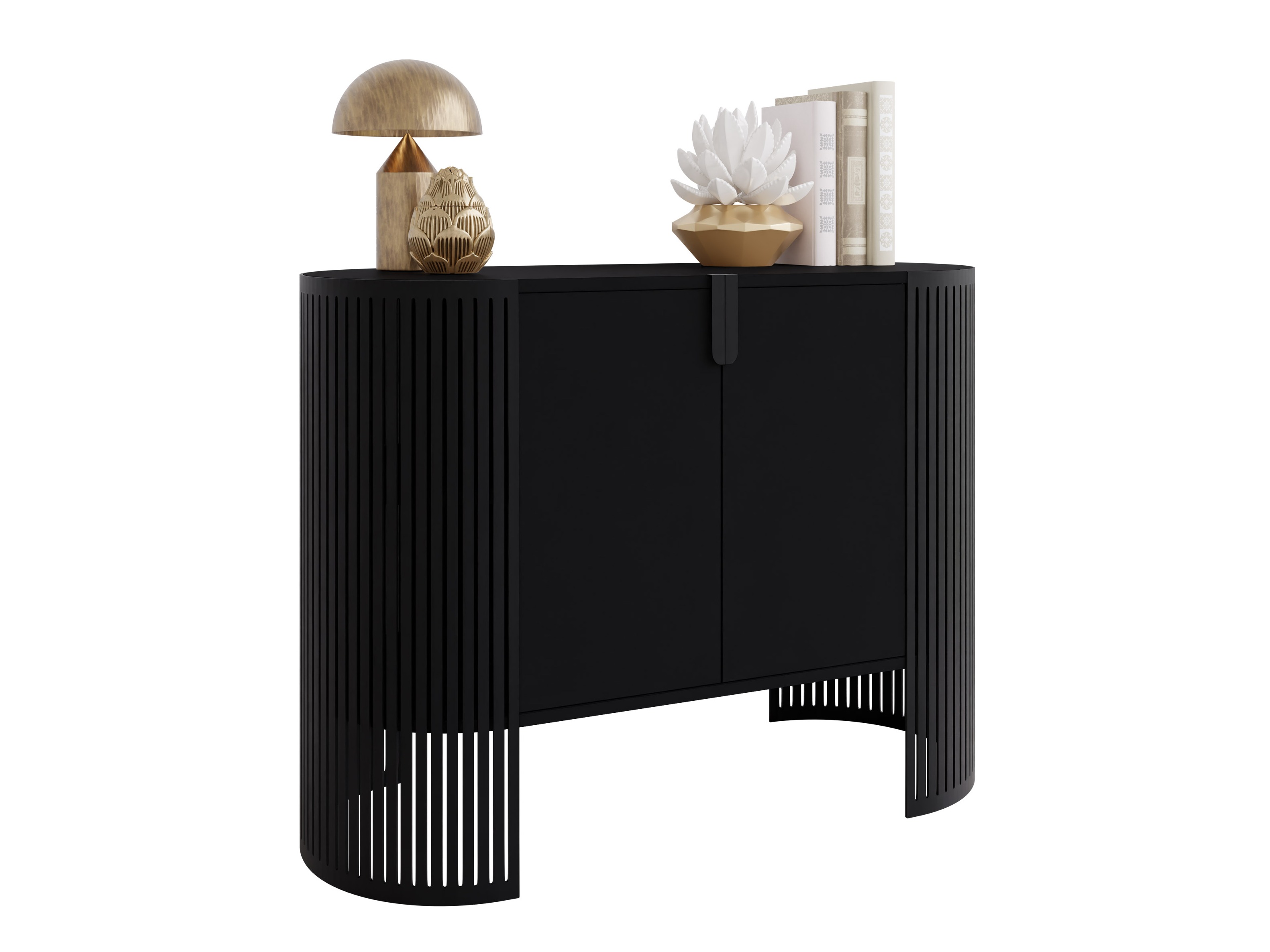 Sideboard Oswego 140 (Schwarz)