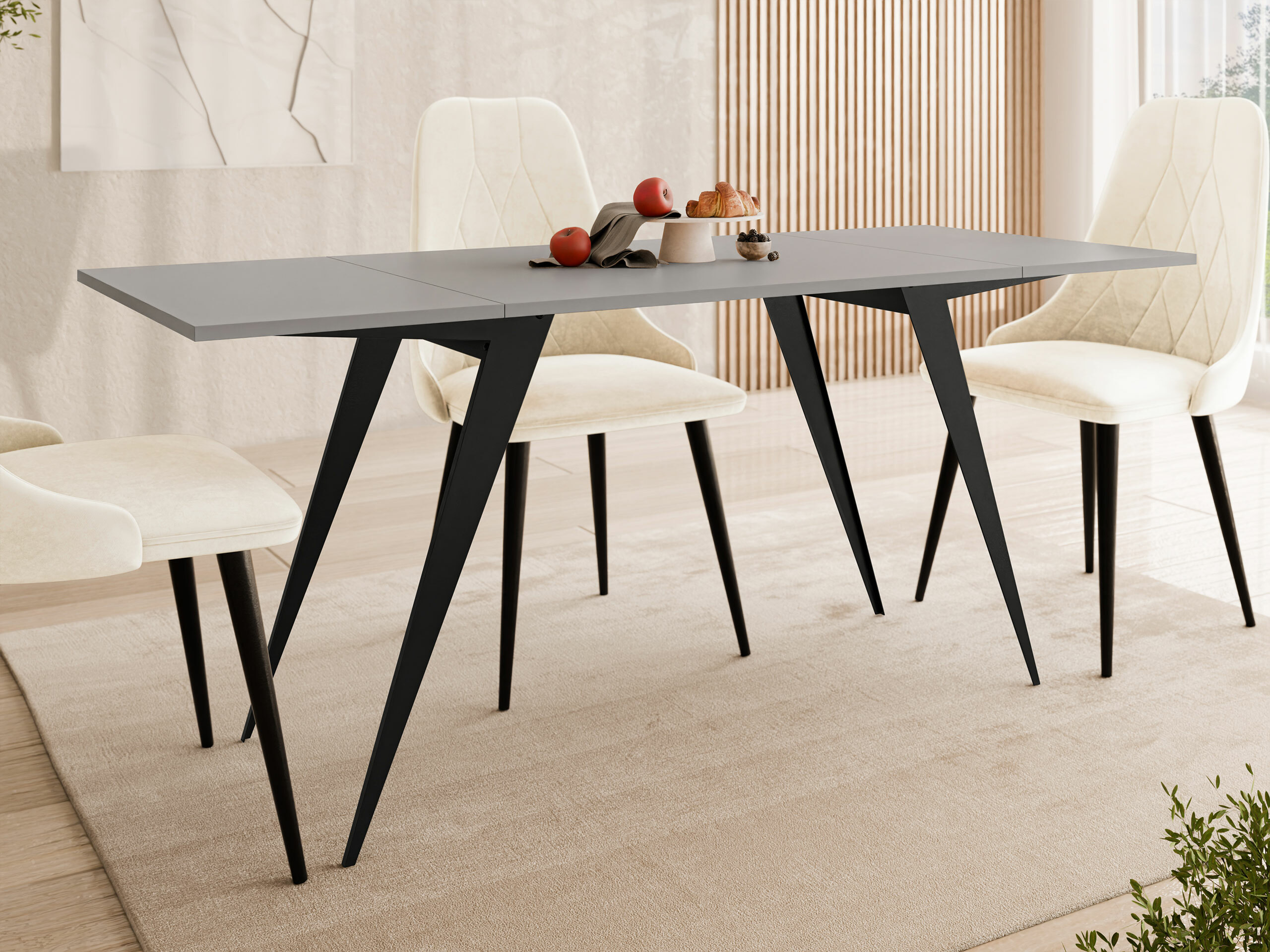 Couchtisch-Transformer Oswego 150 (Graphit + Schwarz)