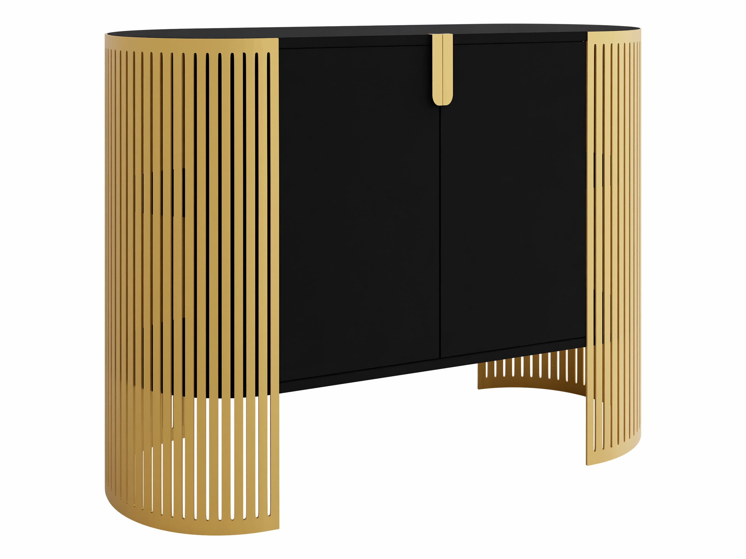 Sideboard Oswego 142 (Gold + Schwarz)