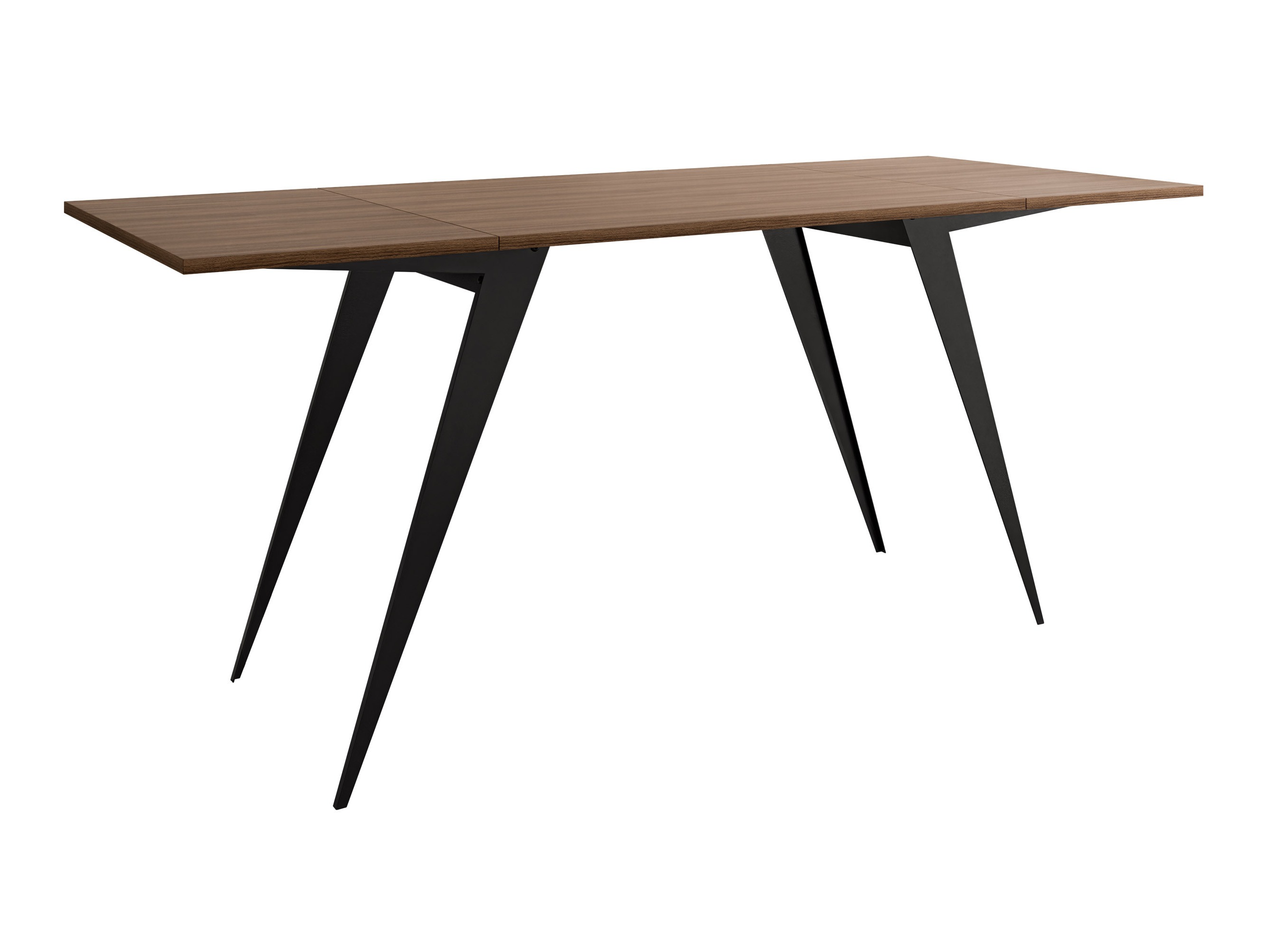 Couchtisch-Transformer Oswego 150 (Walnussholzoptik + Schwarz)