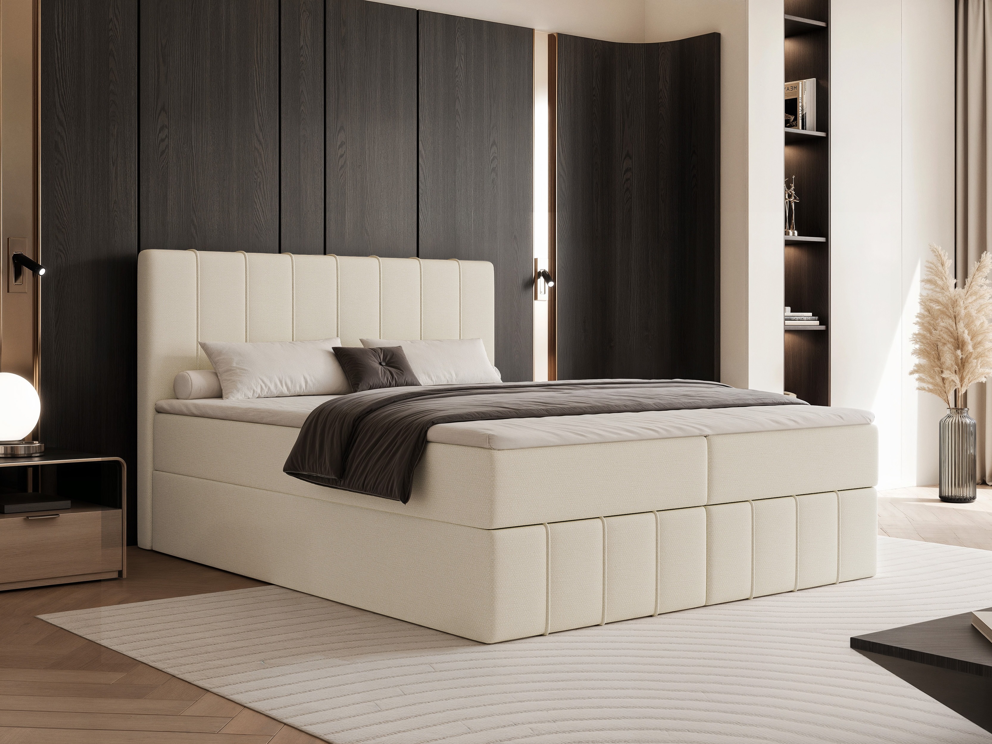 Boxspringbett Martinez 125 (Lumi 03)