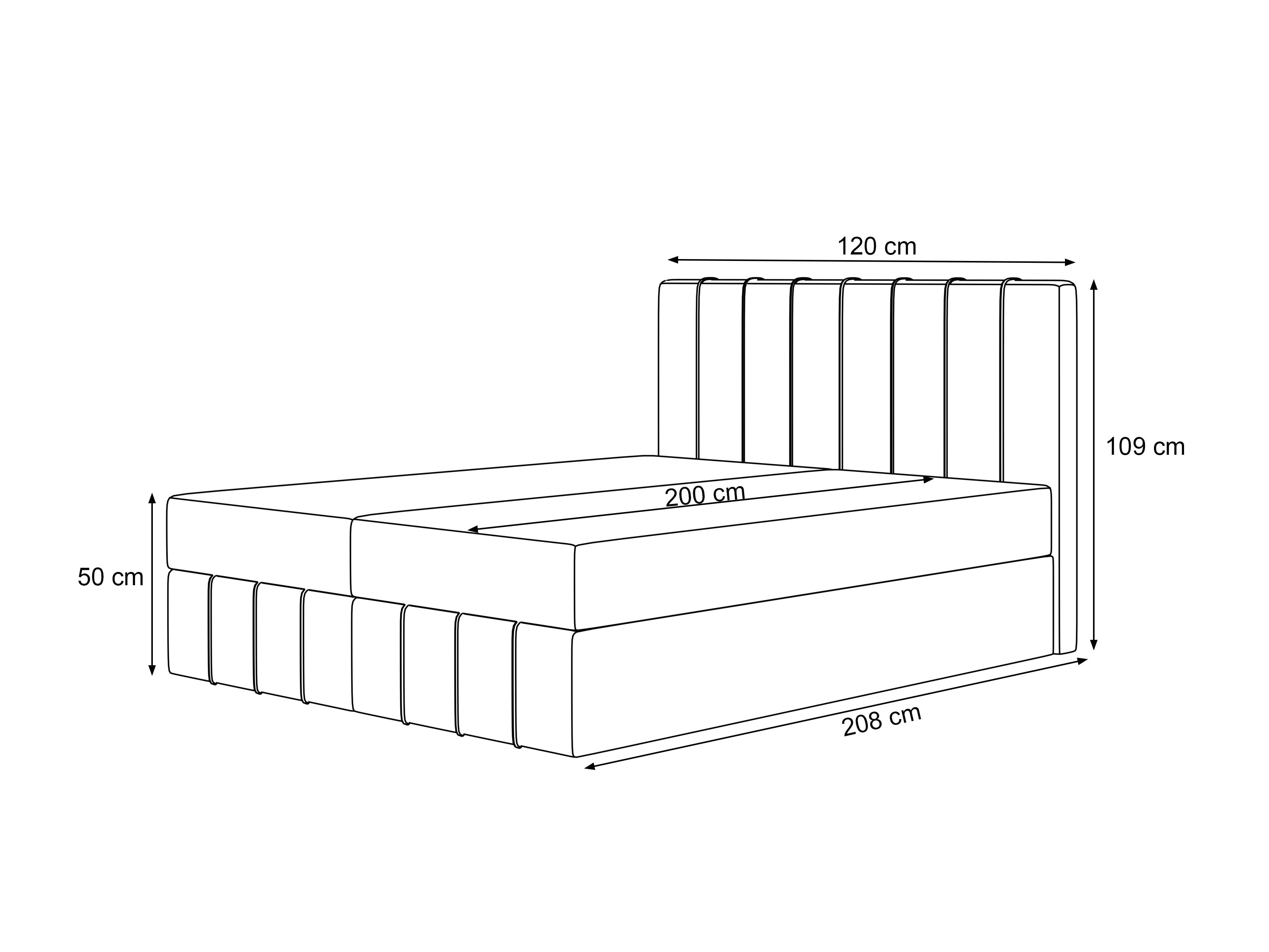 Boxspringbett Martinez 125 (Lumi 35)