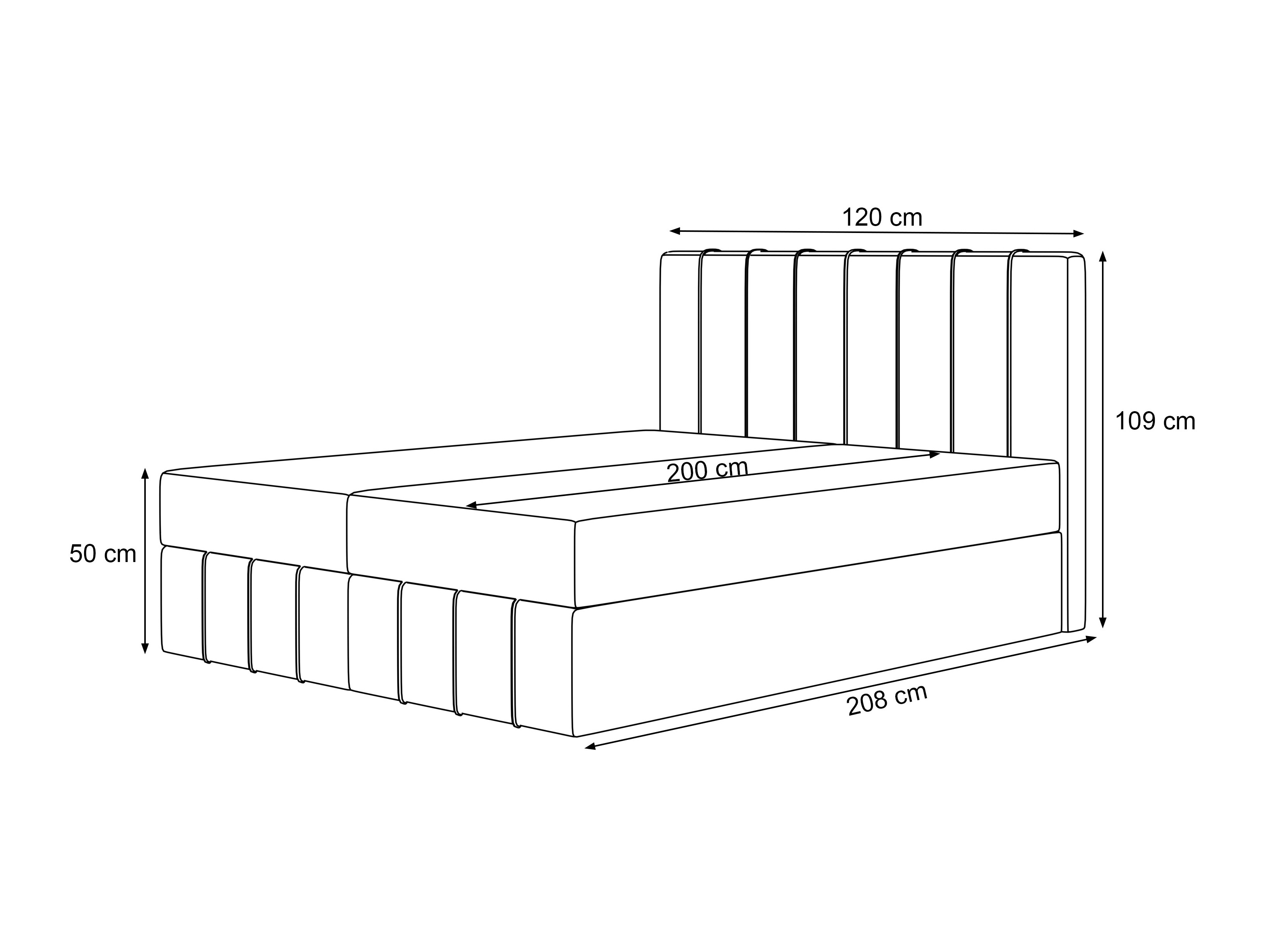 Boxspringbett Martinez 125 (Melody 05)
