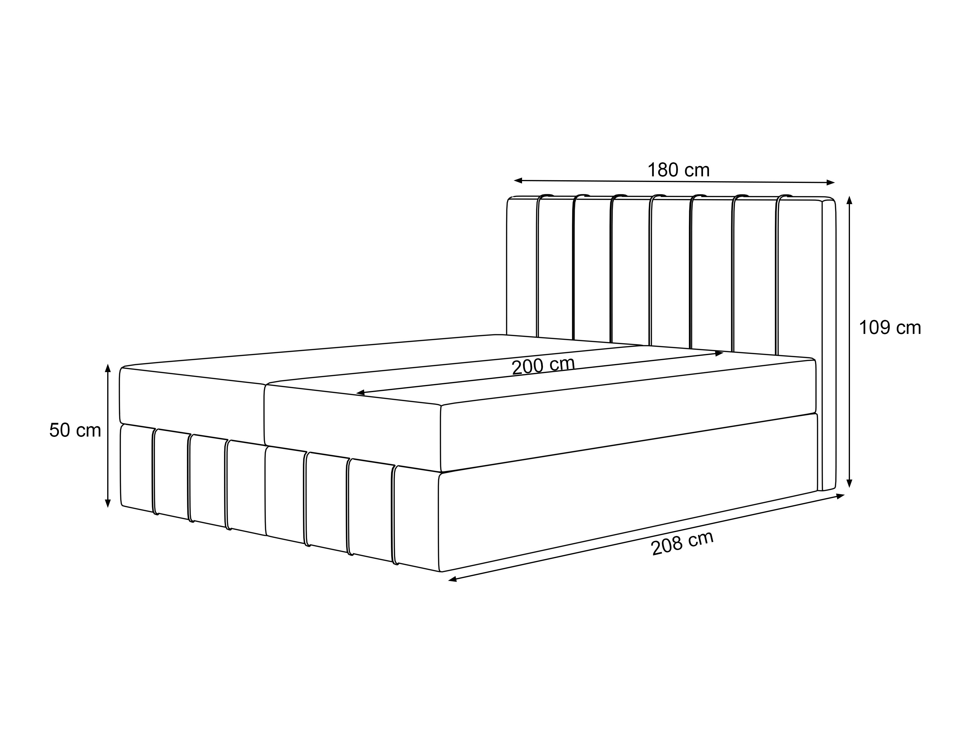 Boxspringbett Martinez 125 (Pianicht 03)