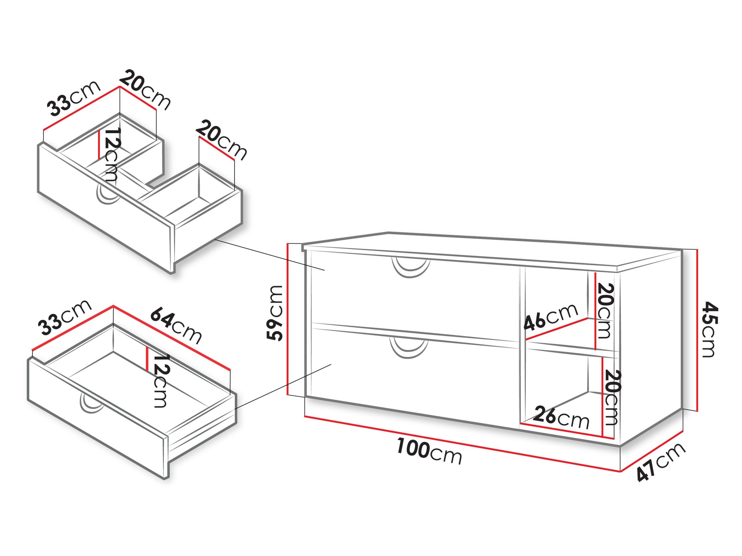 Hängeschrank für Waschbecken Providence 193 (Walnussholzoptik)