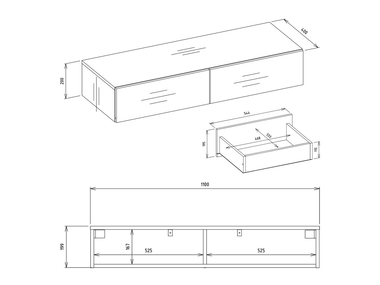 Konsolentisch Mandeville 341 (Weiß)