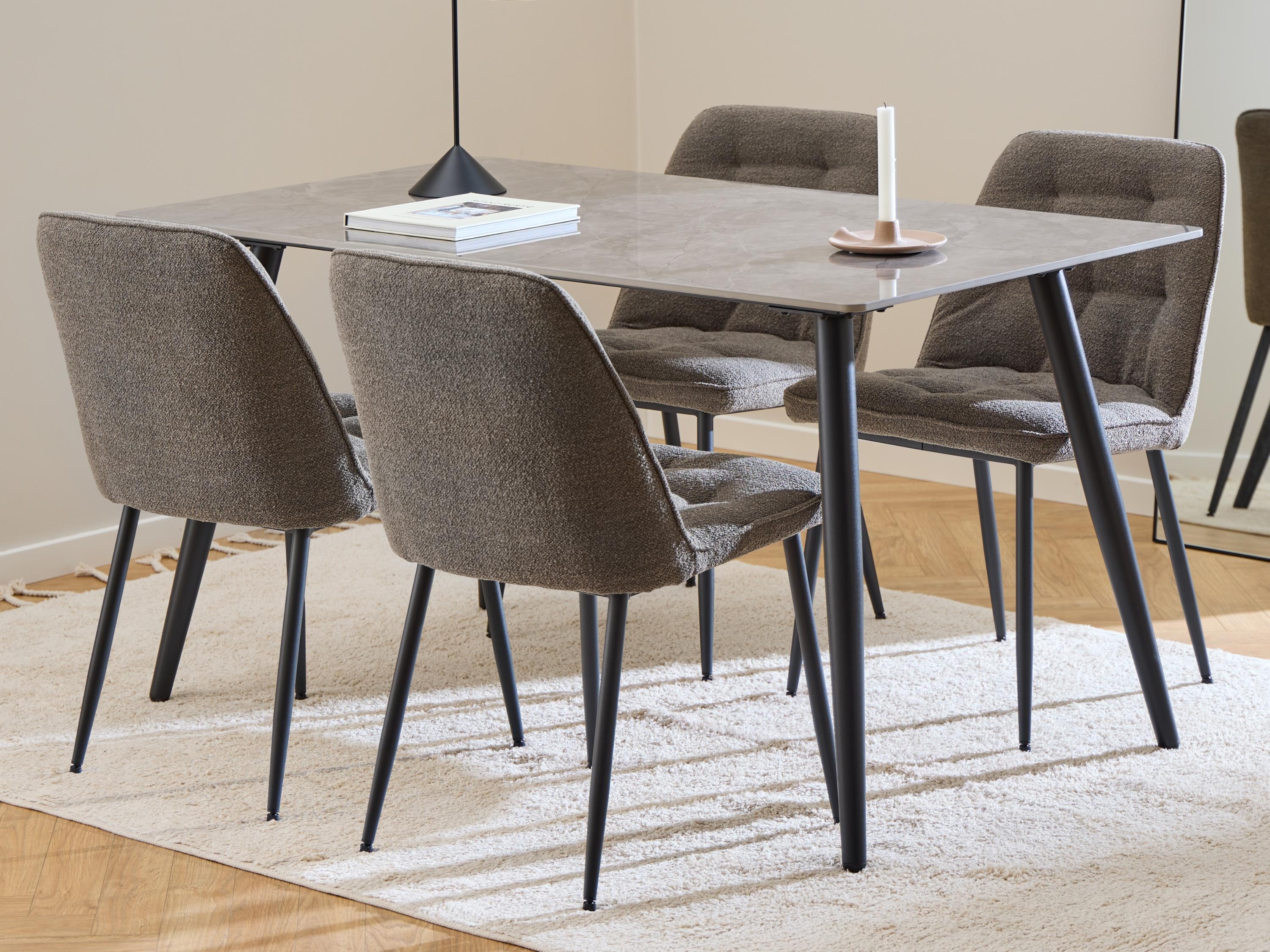Essgruppe Norsica 1012 (Taupe + Schwarz)
