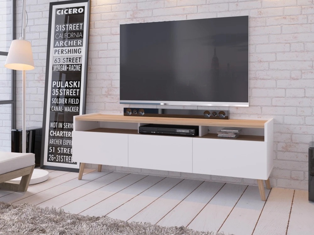 TV-Möbel Monmelo 100 (Weiß)