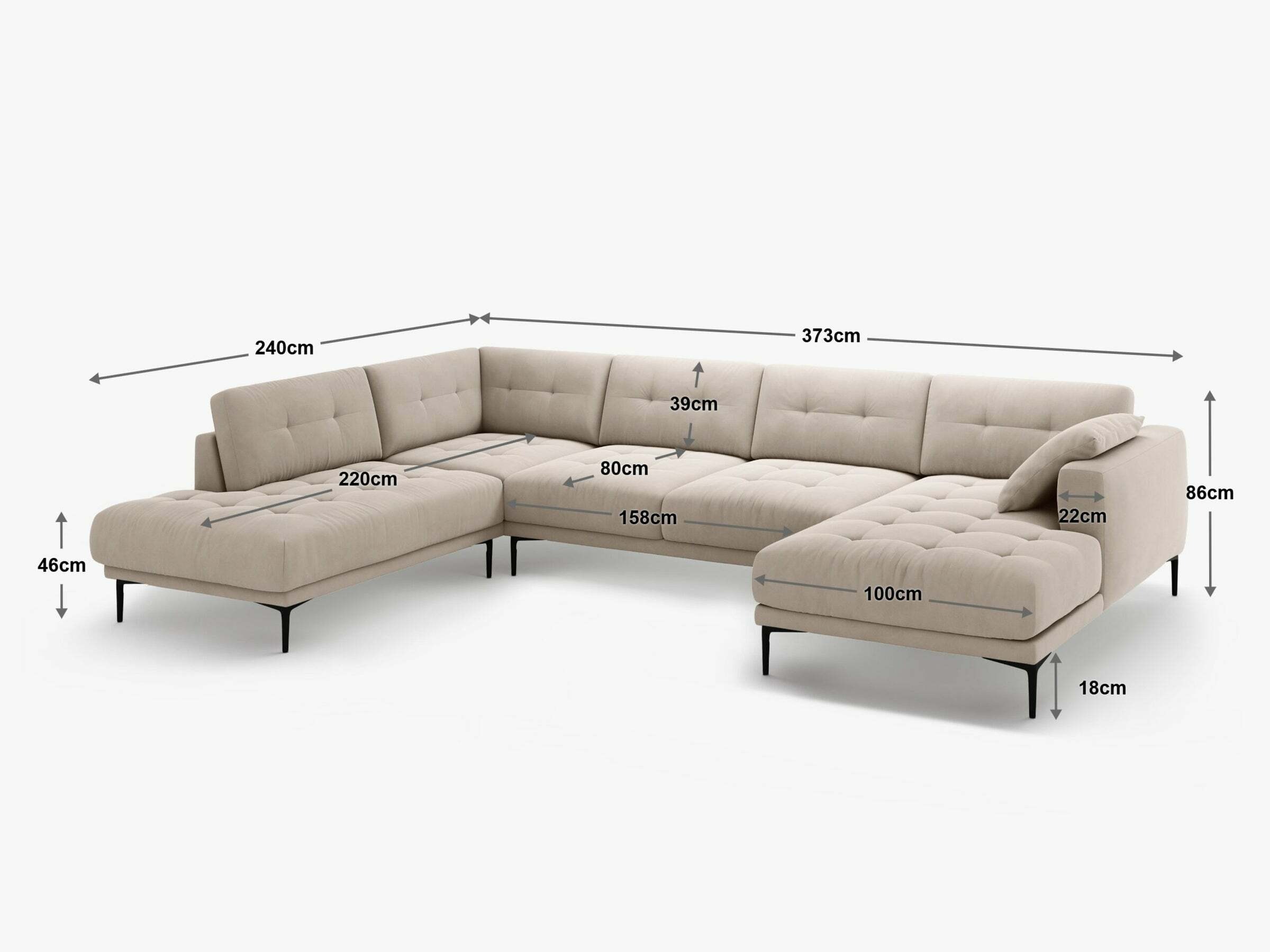 Ecksofa Sermoro 106 (Salvador 17)