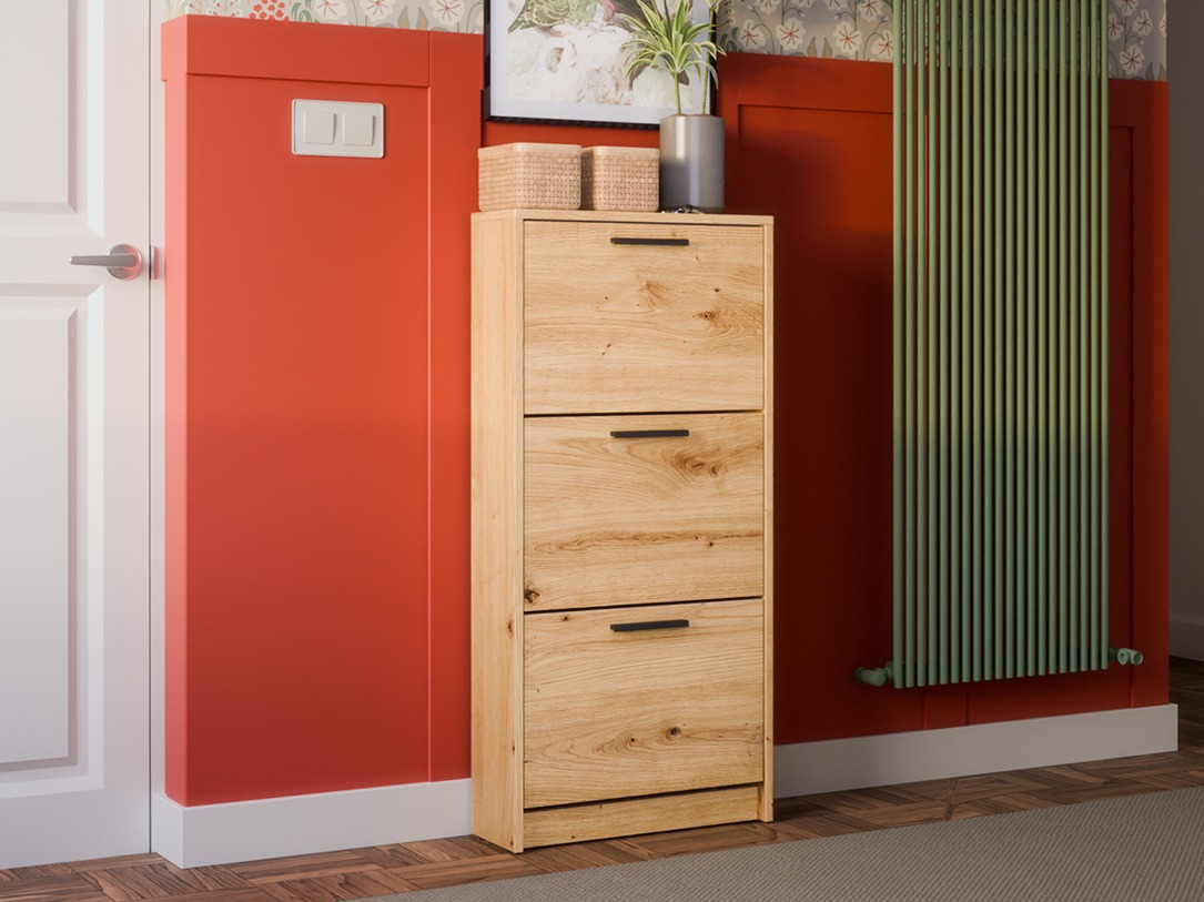 Schuhschrank Ontario 186 (Artisan Eichenholzoptik)