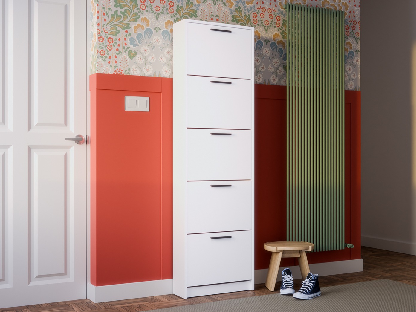 Schuhschrank Ontario 187 (Weiß)