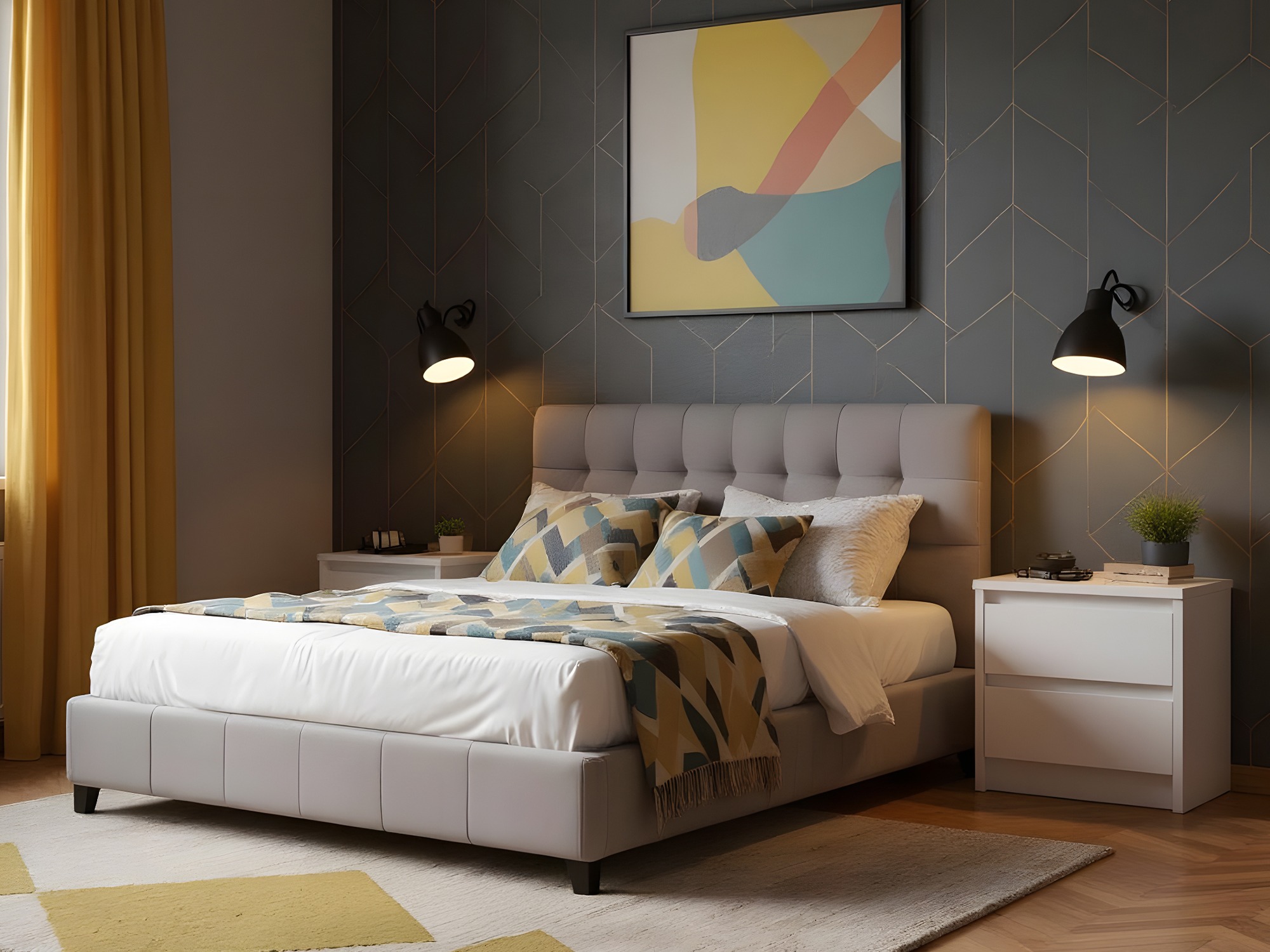 Nachttisch Ontario 197 (Weiß)