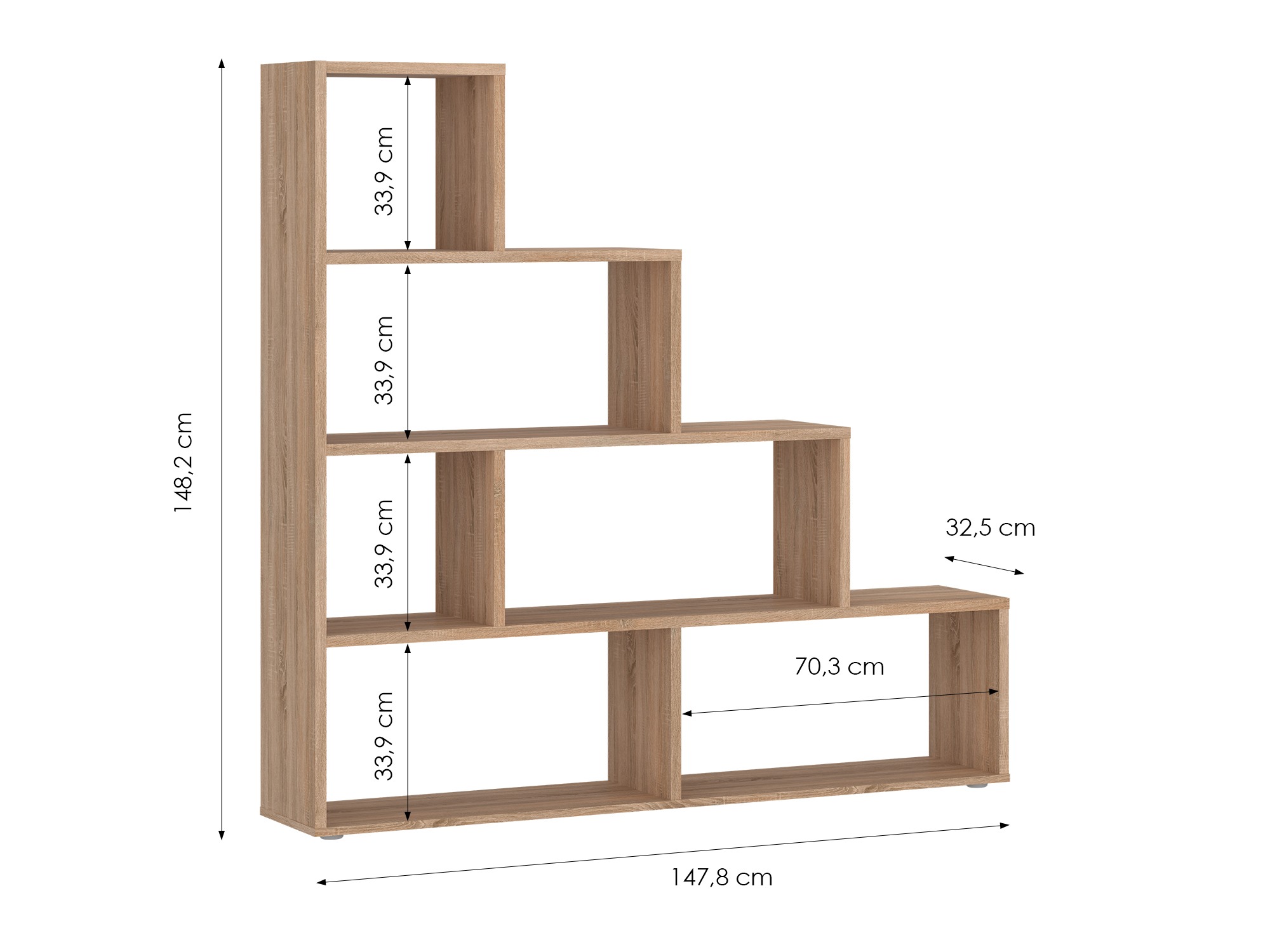 Regal Ontario 198 (Sonoma Eichenholzoptik)