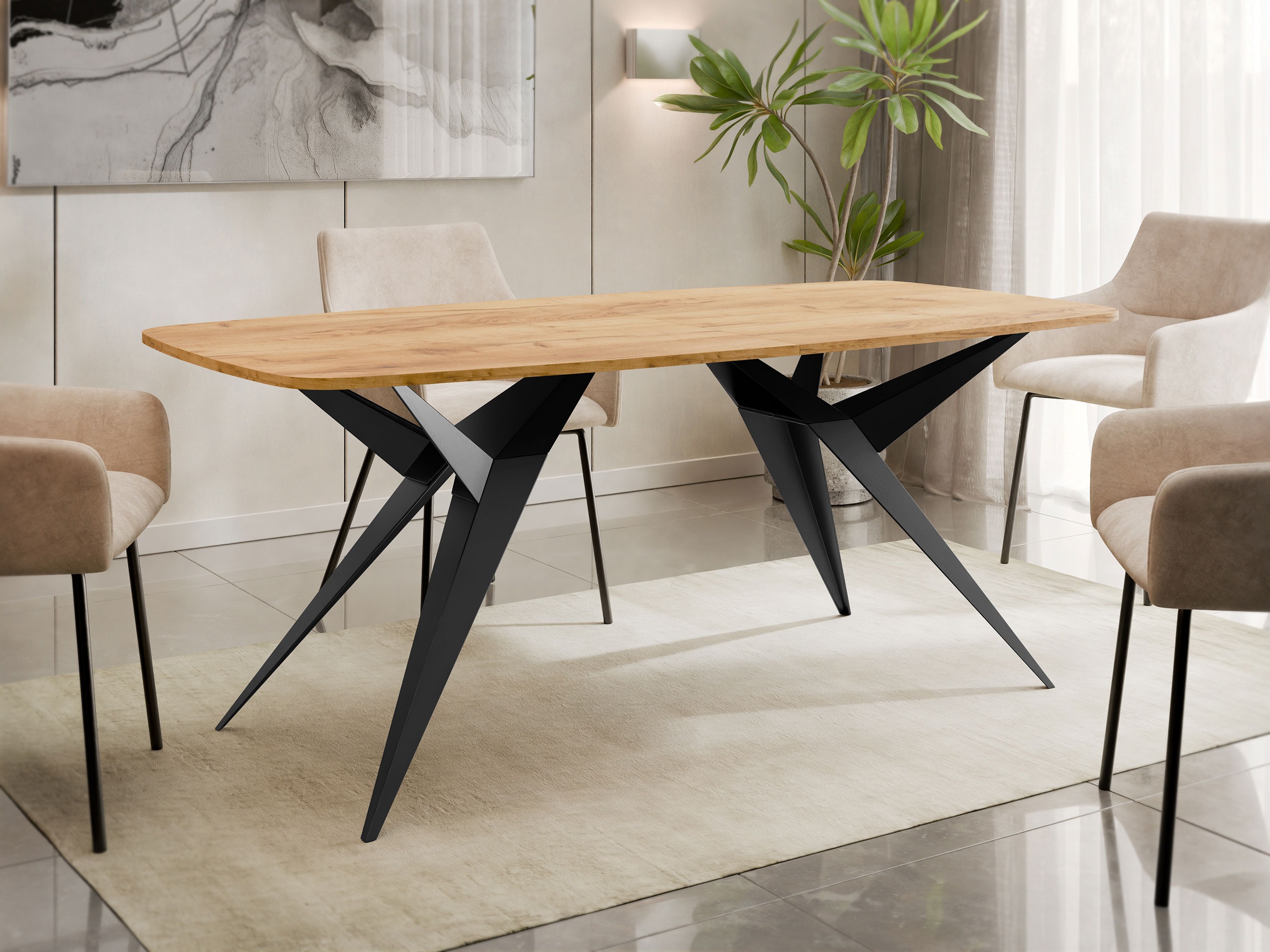 Tisch Oswego 152 (Craft goldene Eichenholzoptik)