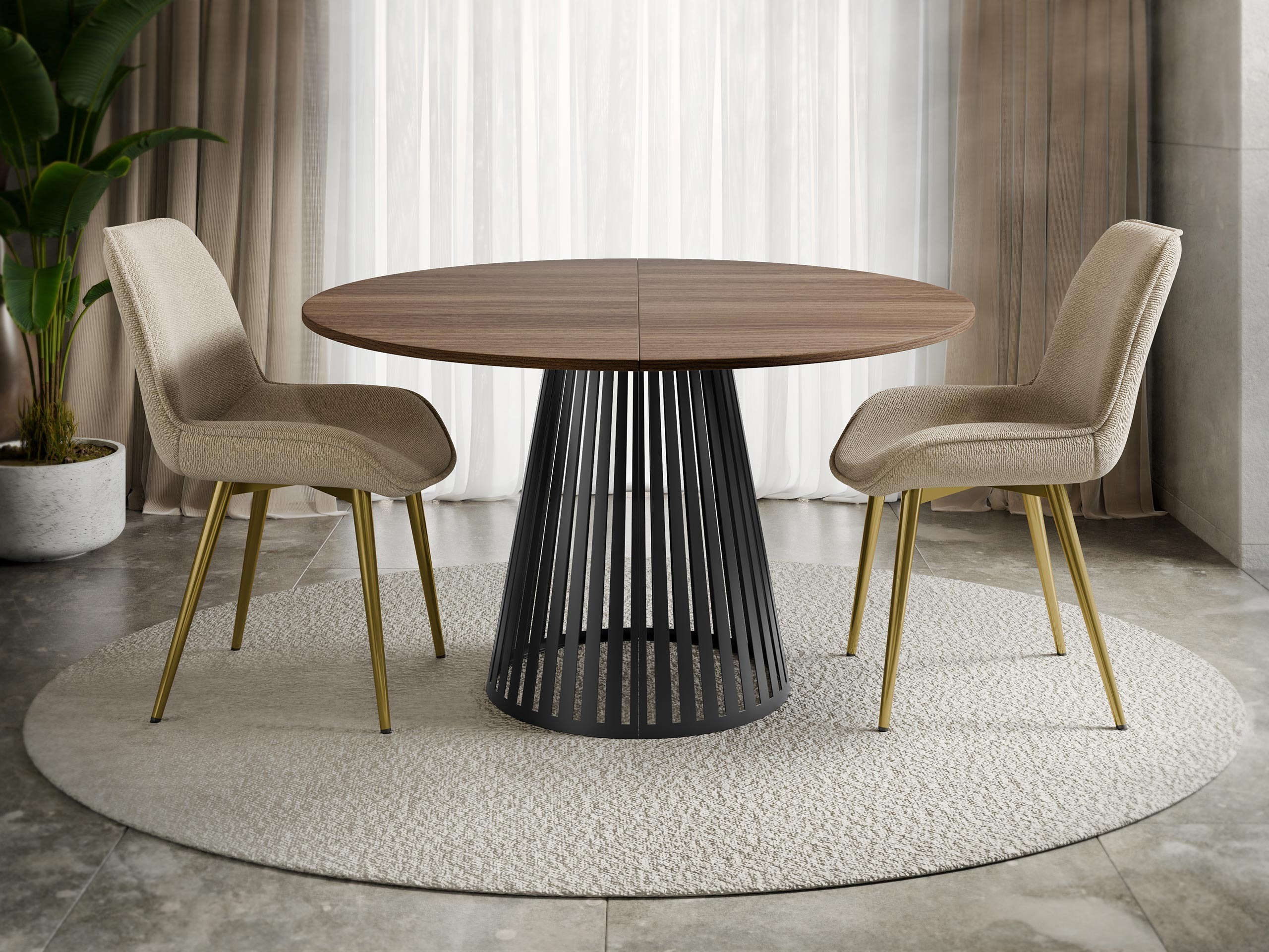 Tisch Oswego 153 (Walnussholzoptik)