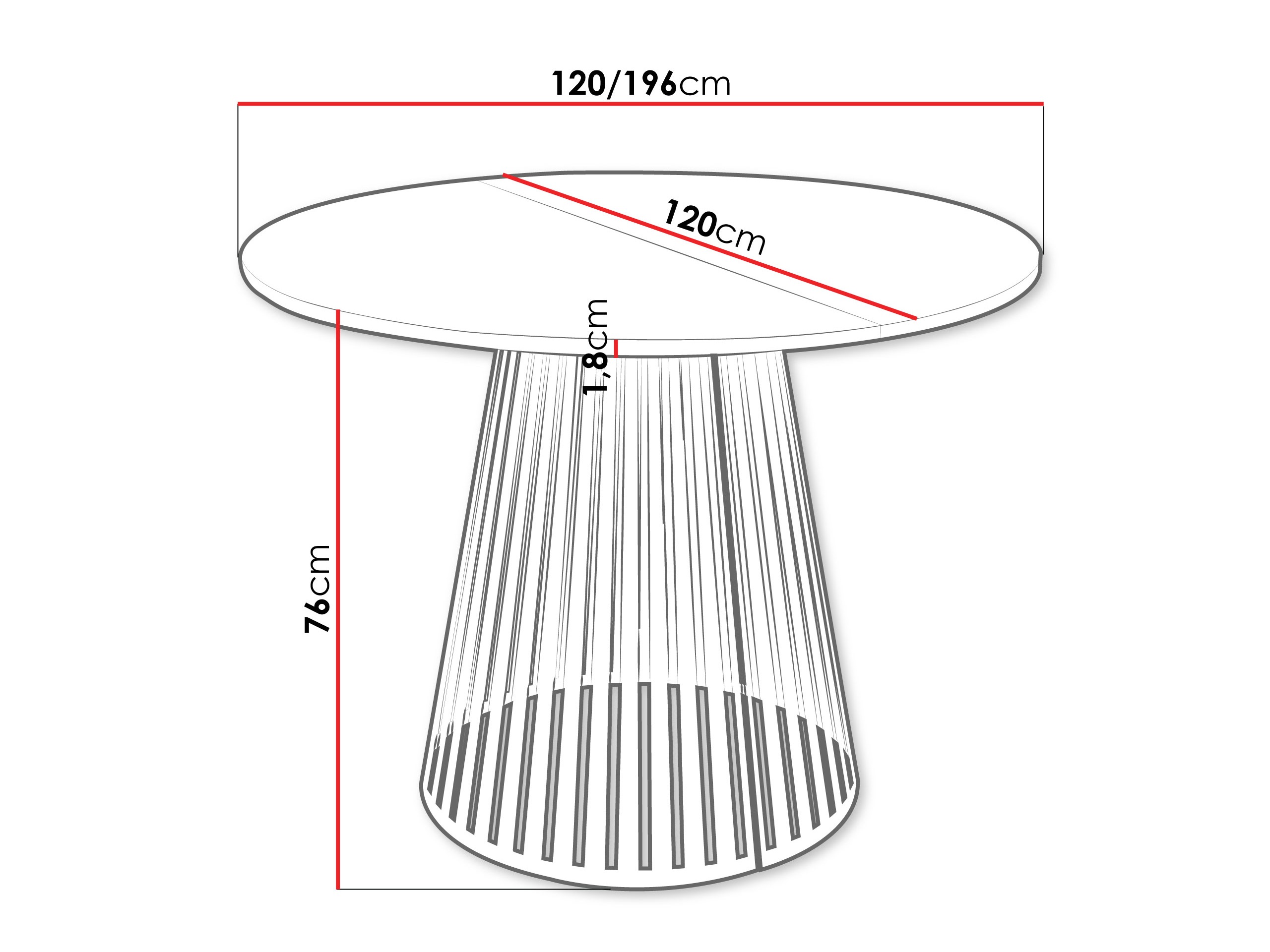 Tisch Oswego 154 (Walnussholzoptik)